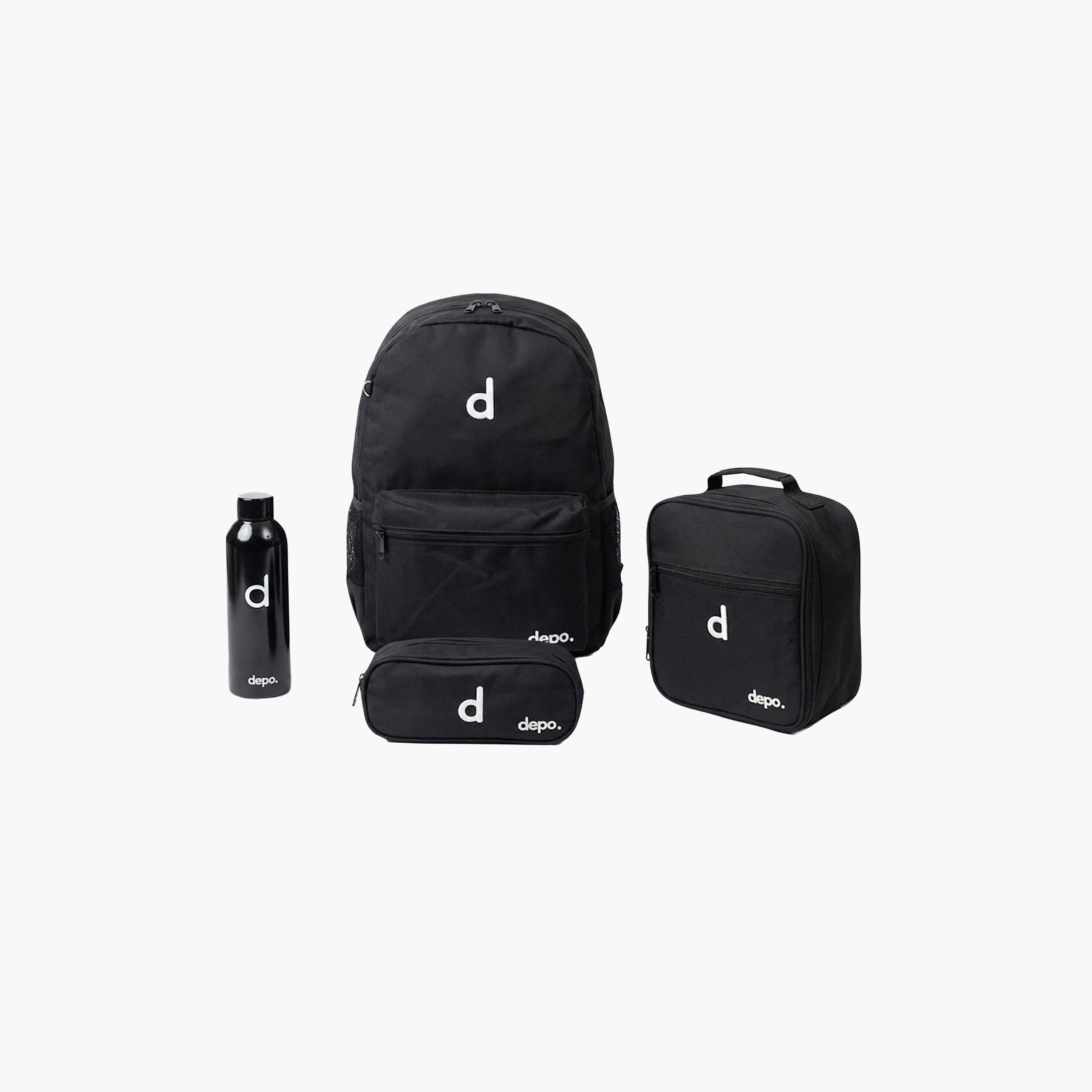 طقم حقيبة مدرسية هايد سوليد 4 قطع مع حقيبة طعام ومقلمة قياس 17 بوصة من ديبو-school-bagsandbackpacks-backpacks-image-7