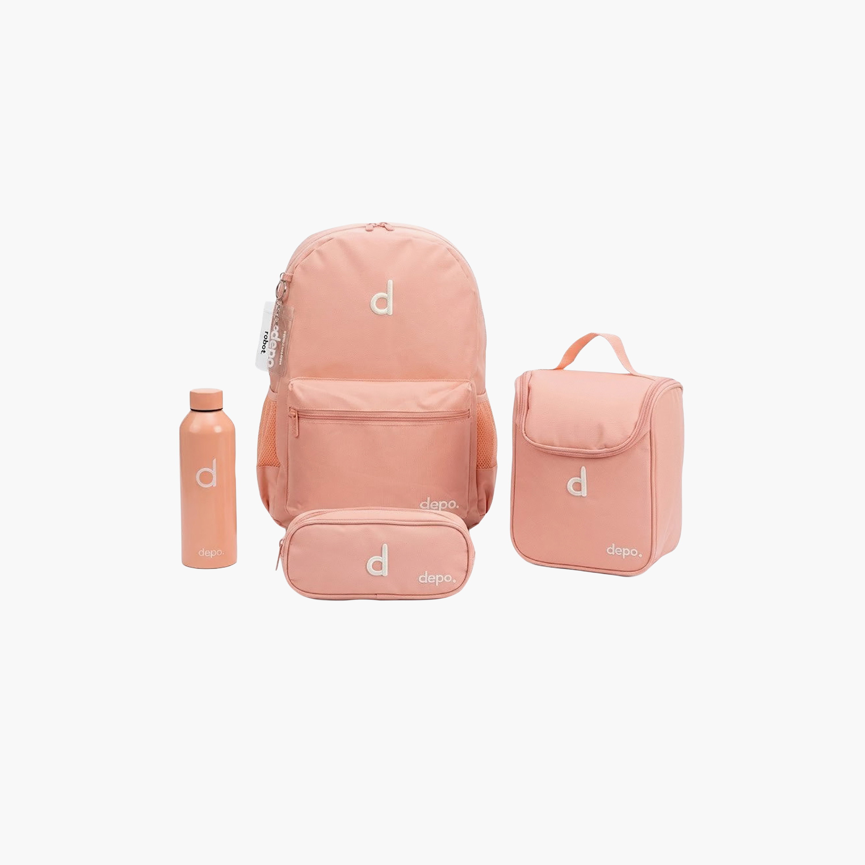 Depo High Solid 4-Piece School Backpack Set for Girls with Lunch Bag and Pencil Case - 17 Inch-school-bagsandbackpacks-backpacks-image-7