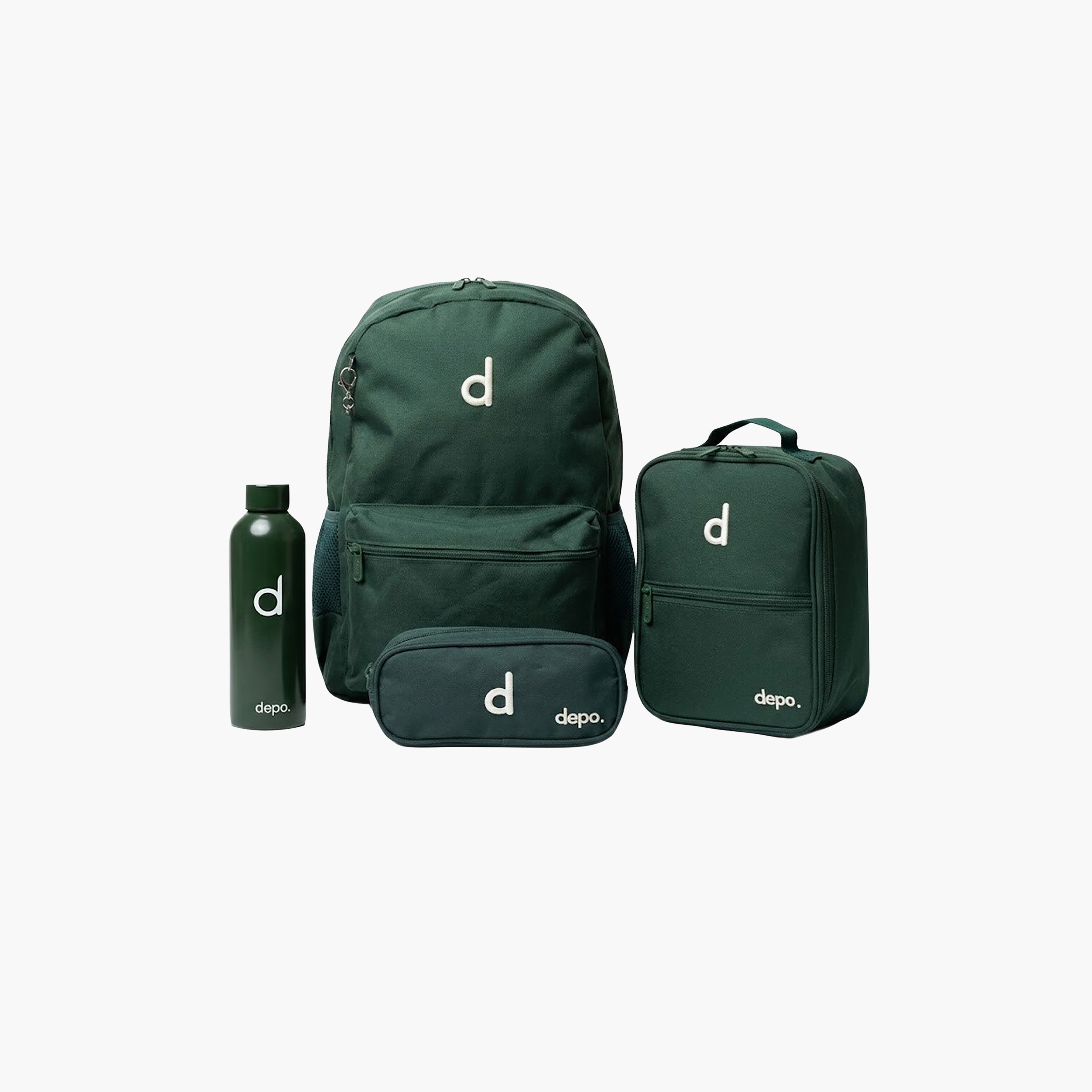 طقم حقيبة مدرسية هايد سوليد 4 قطع مع حقيبة طعام ومقلمة قياس 17 بوصة من ديبو-school-bagsandbackpacks-backpacks-image-7