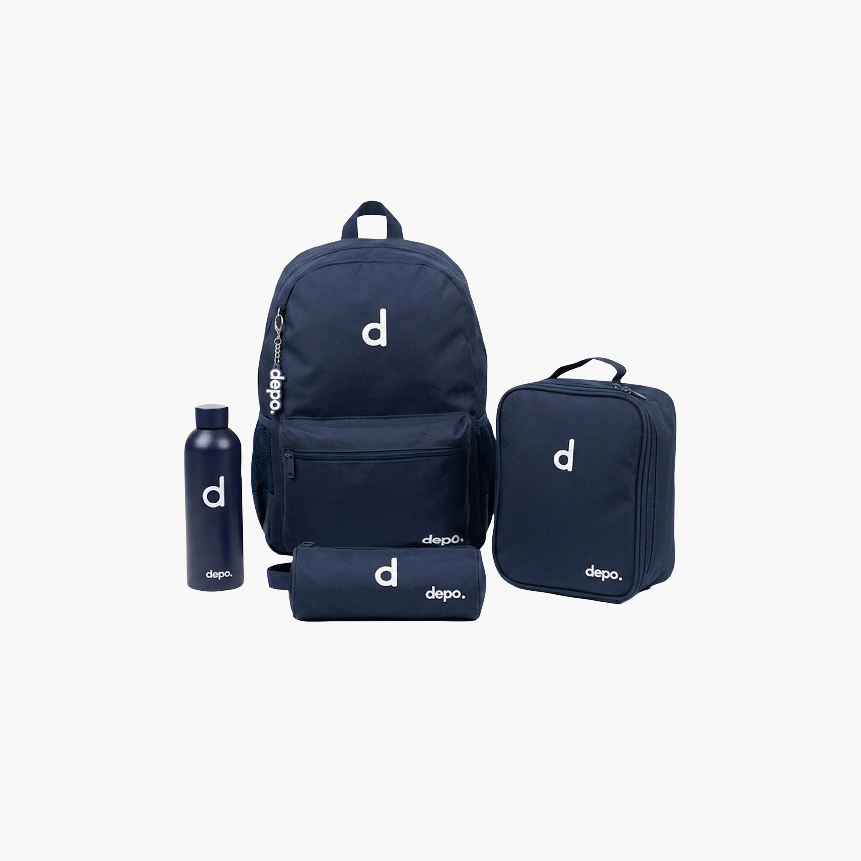 Depo High Solid 4-Piece School Backpack Set with Lunch Bag and Pencil Case - 17 Inch-school-bagsandbackpacks-backpacks-image-7
