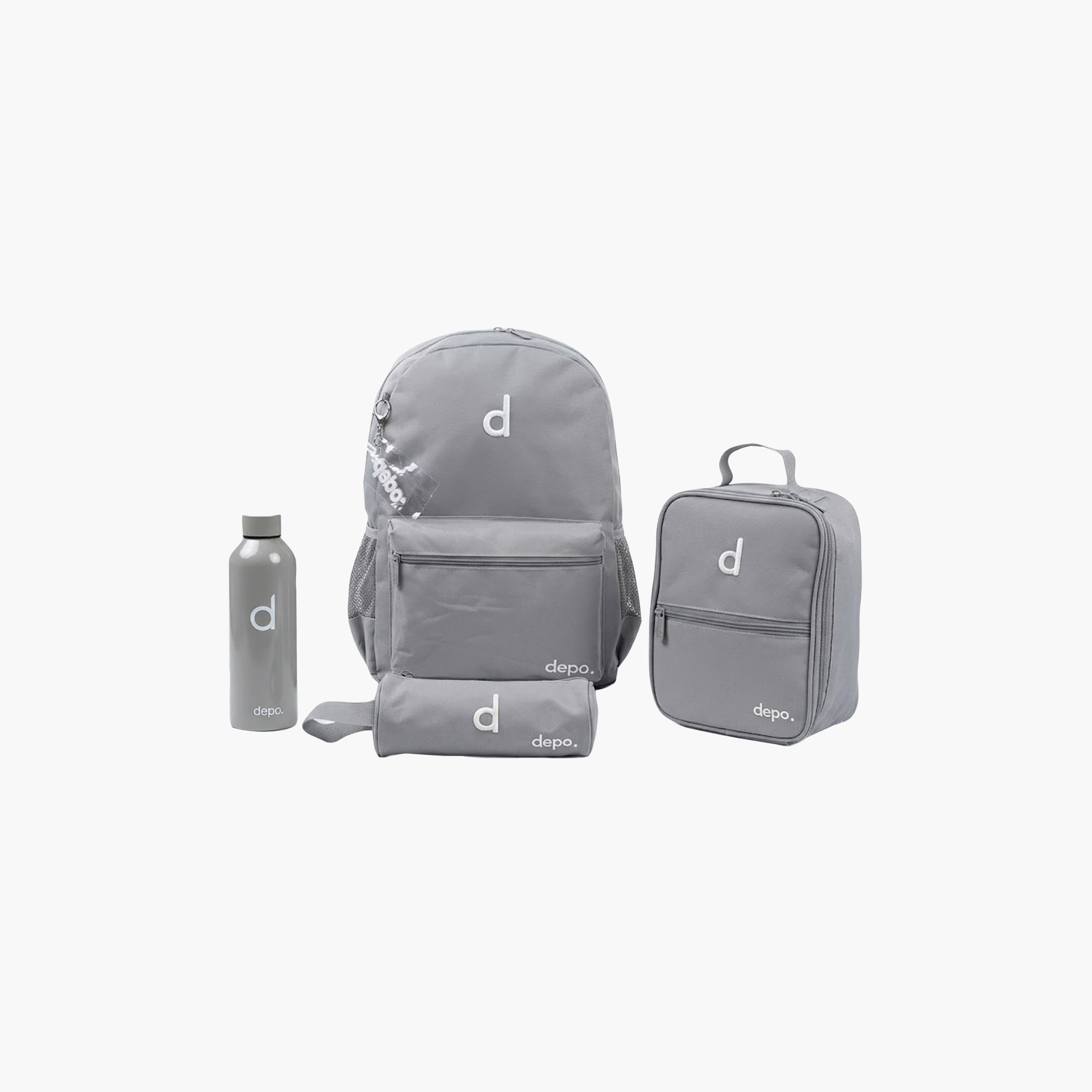 Depo High Solid 4-Piece School Backpack Set with Lunch Bag and Pencil Case - 17 Inch-school-bagsandbackpacks-backpacks-image-7