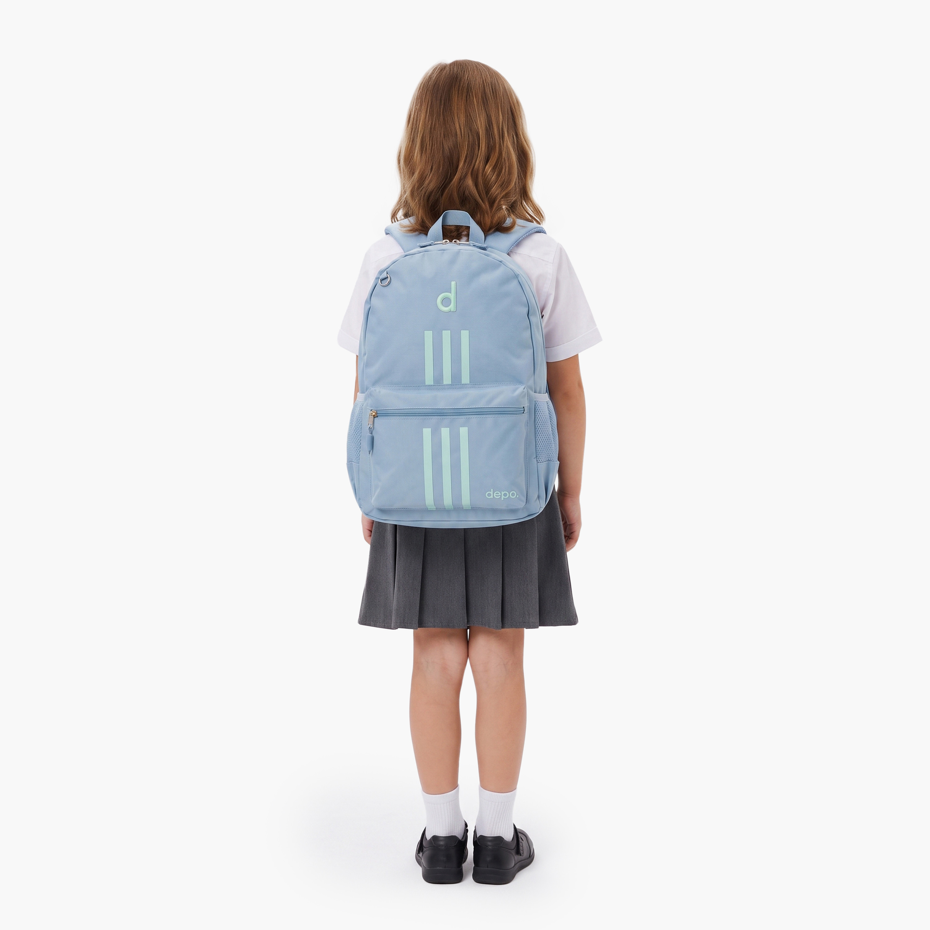 طقم حقيبة مدرسية ليدي سبورت للبنات 4 قطع مع حقيبة طعام ومقلمة قياس 17 بوصة من ديبو-school-bagsandbackpacks-backpacks-image-13
