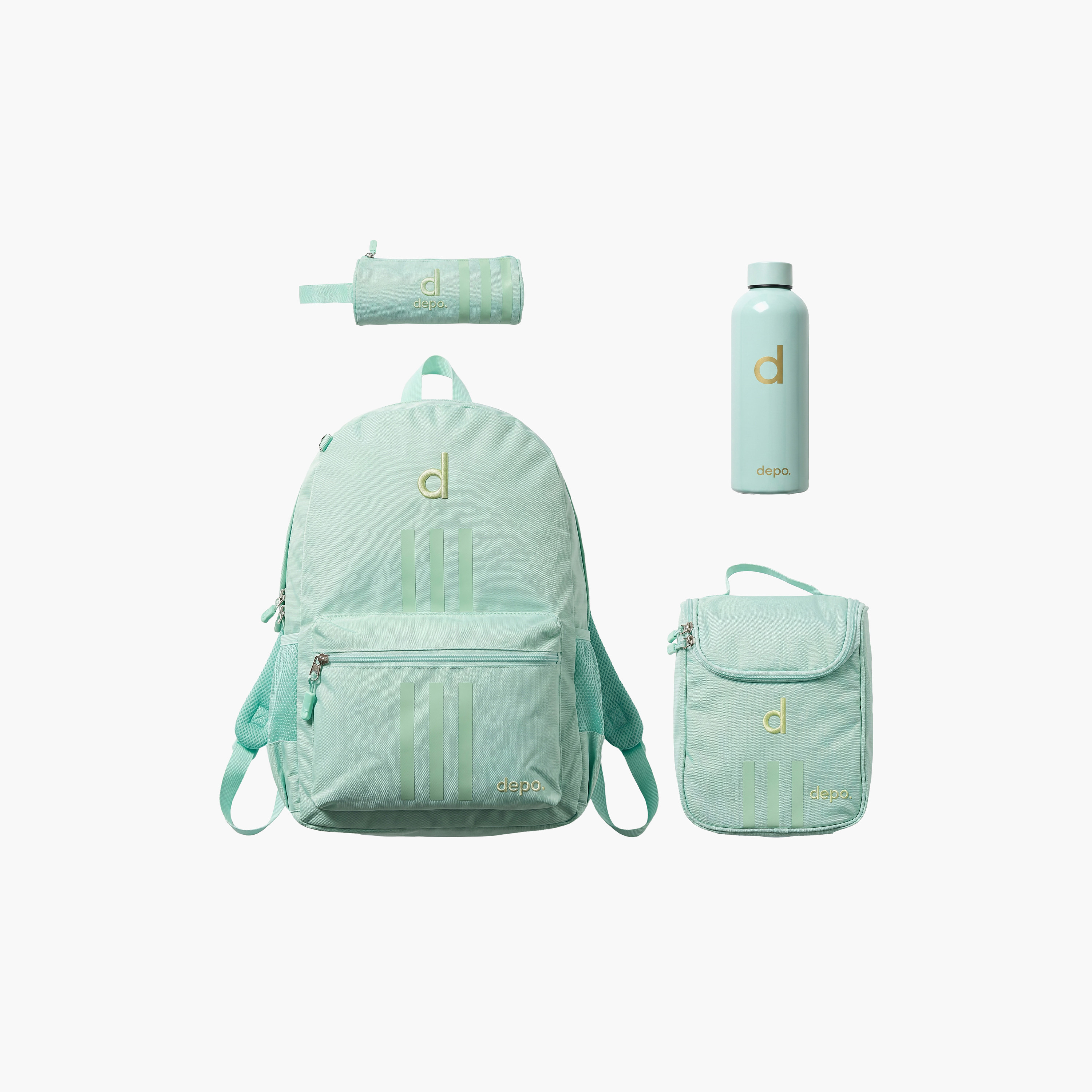 طقم حقيبة مدرسية ليدي سبورت للبنات 4 قطع مع حقيبة طعام ومقلمة قياس 17 بوصة من ديبو-school-bagsandbackpacks-backpacks-image-8