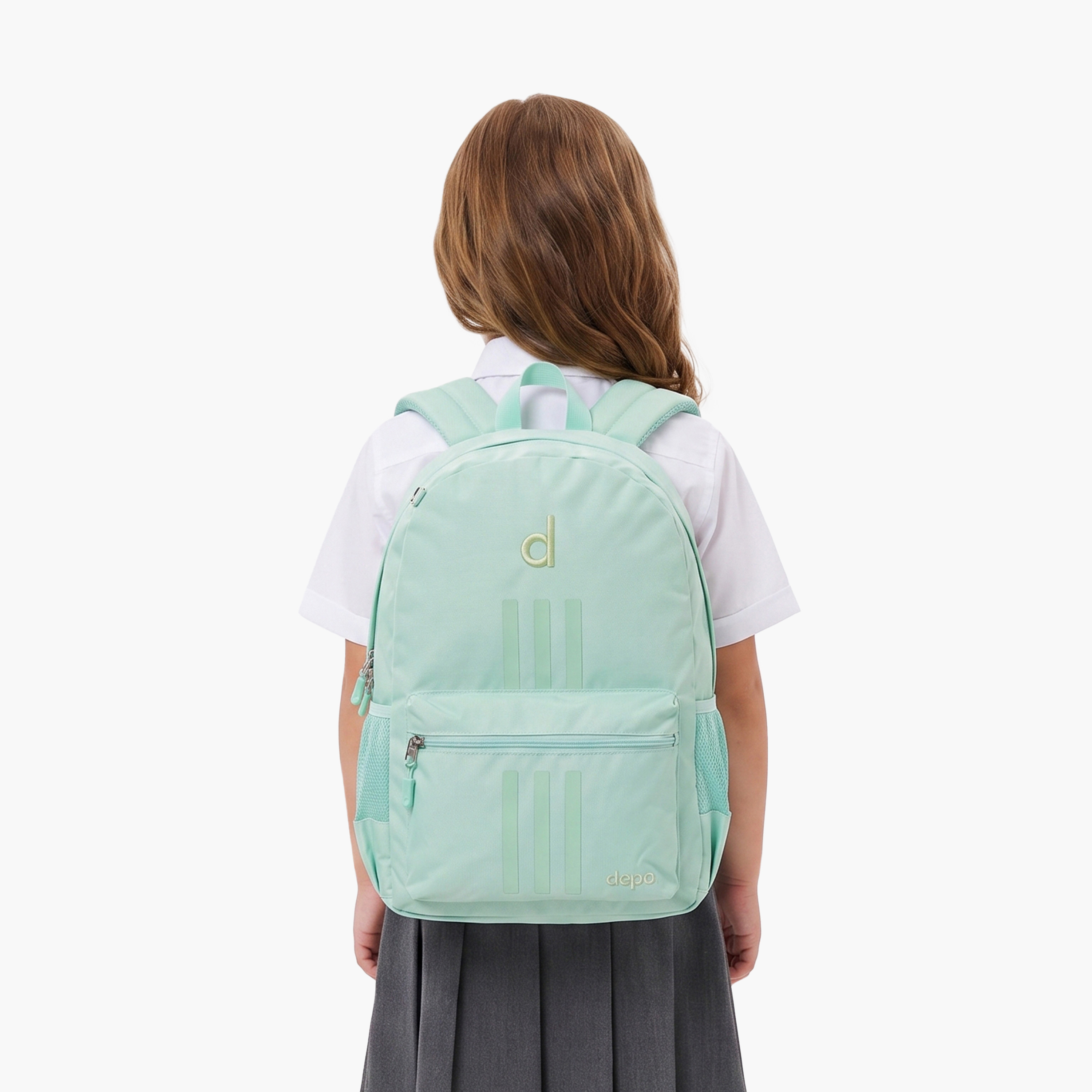 طقم حقيبة مدرسية ليدي سبورت للبنات 4 قطع مع حقيبة طعام ومقلمة قياس 17 بوصة من ديبو-school-bagsandbackpacks-backpacks-image-5