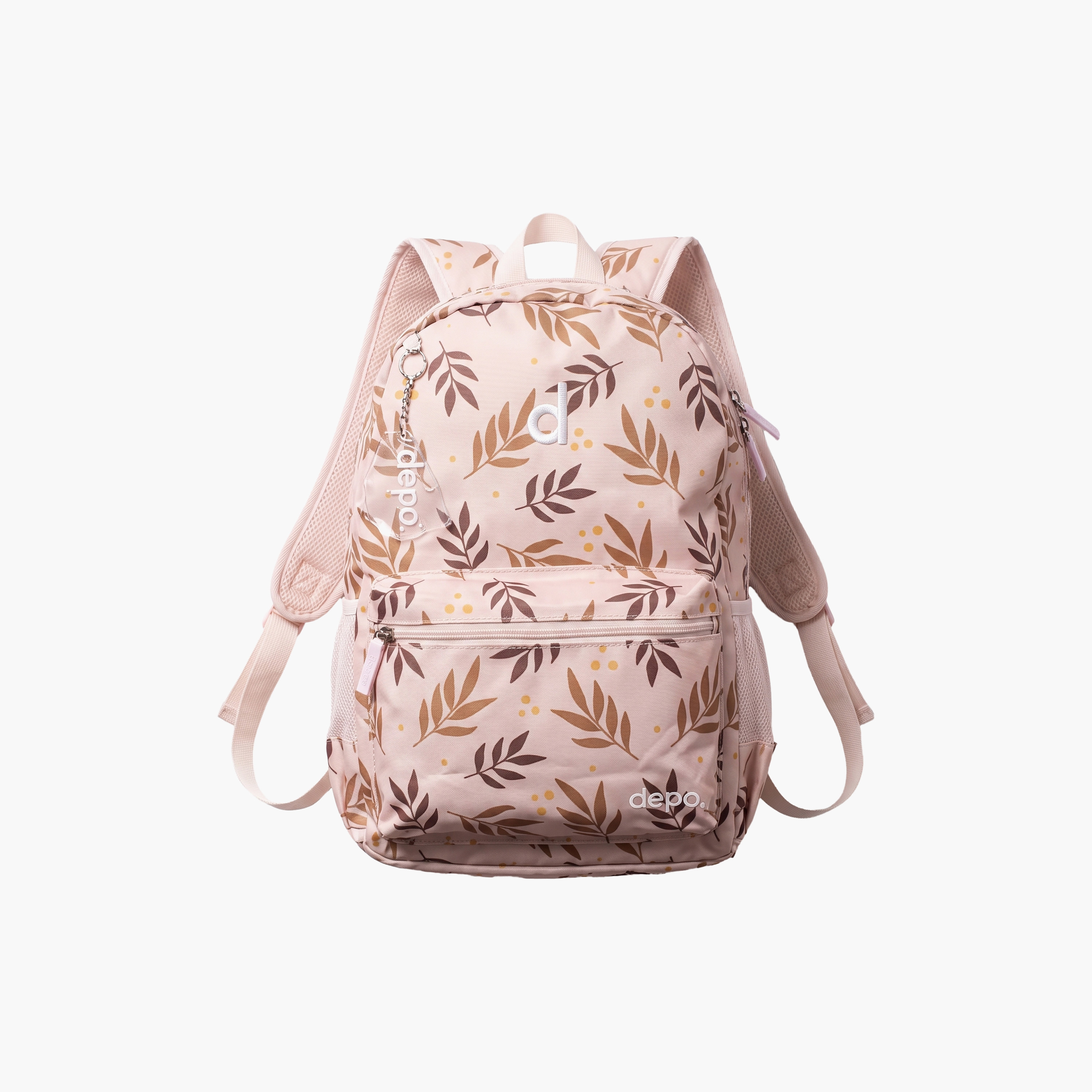 Depo Olive Leaves 4-Piece School Backpack Set for Girls with Lunch Bag and Pencil Case - 17 Inch-school-bagsandbackpacks-backpacks-image-2
