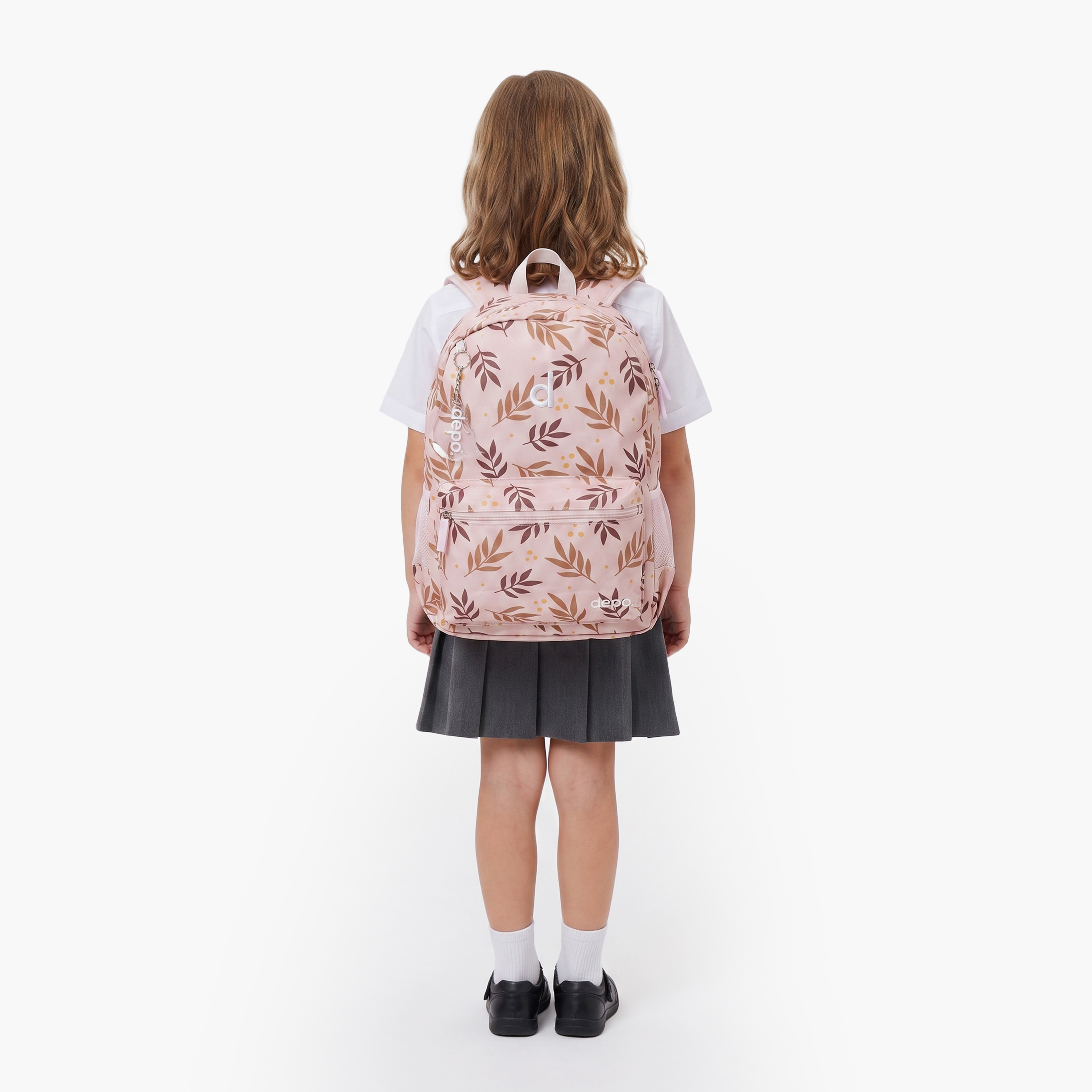 Depo Olive Leaves 4-Piece School Backpack Set for Girls with Lunch Bag and Pencil Case - 17 Inch-school-bagsandbackpacks-backpacks-image-6