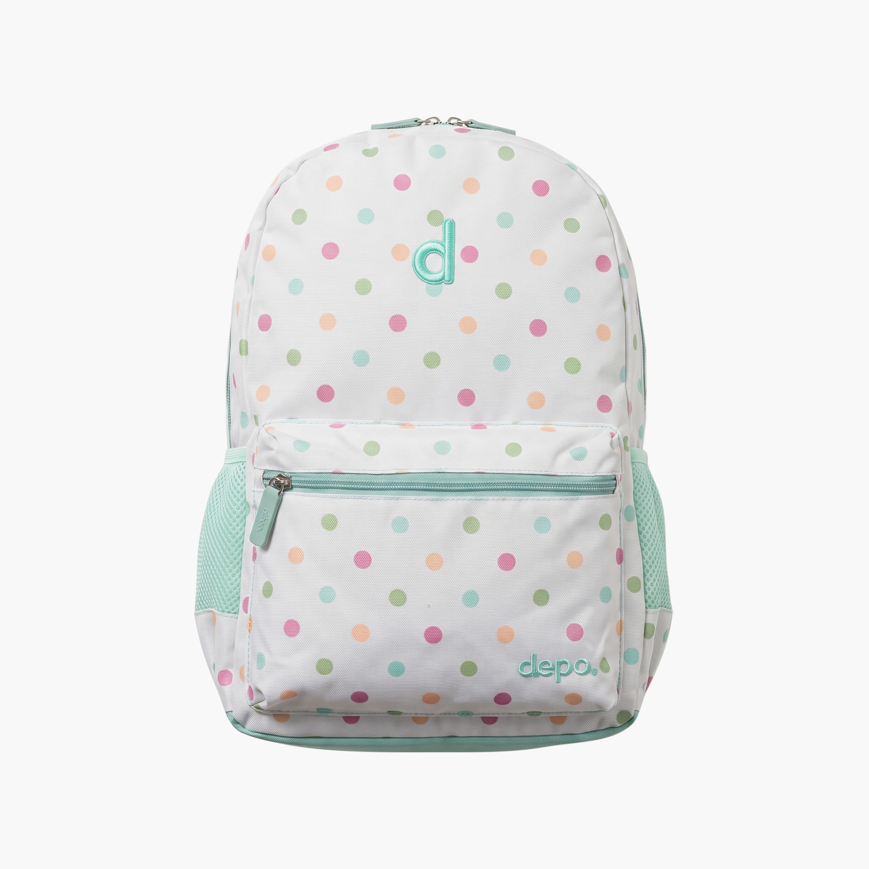 Depo Coloured Dots 4-Piece School Backpack Set for Girls with Lunch Bag and Pencil Case - 17 Inch-school-bagsandbackpacks-backpacks-image-2