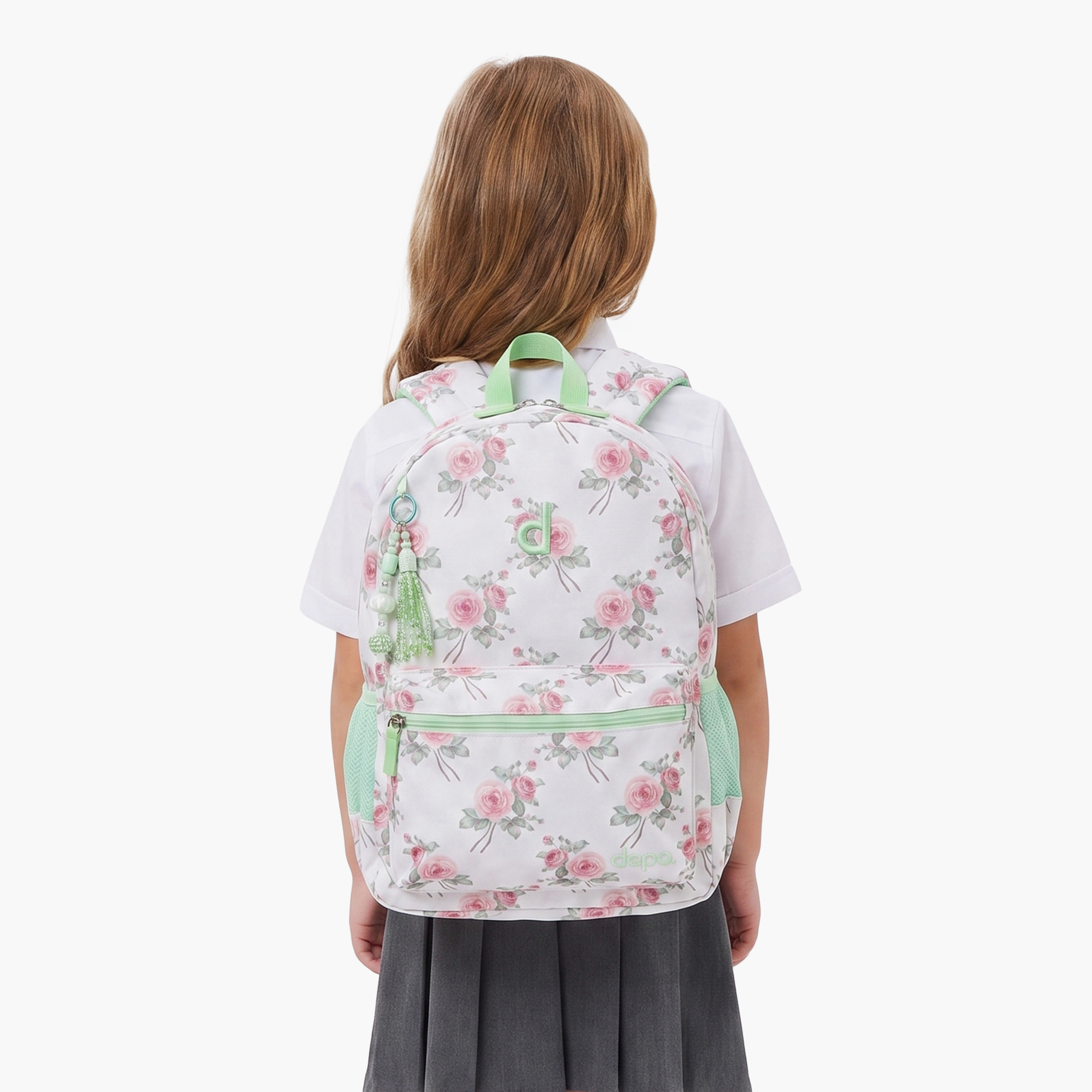 Depo Pink Roze 4-Piece School Backpack Set for Girls with Lunch Bag and Pencil Case - 17 Inch-school-bagsandbackpacks-backpacks-image-6