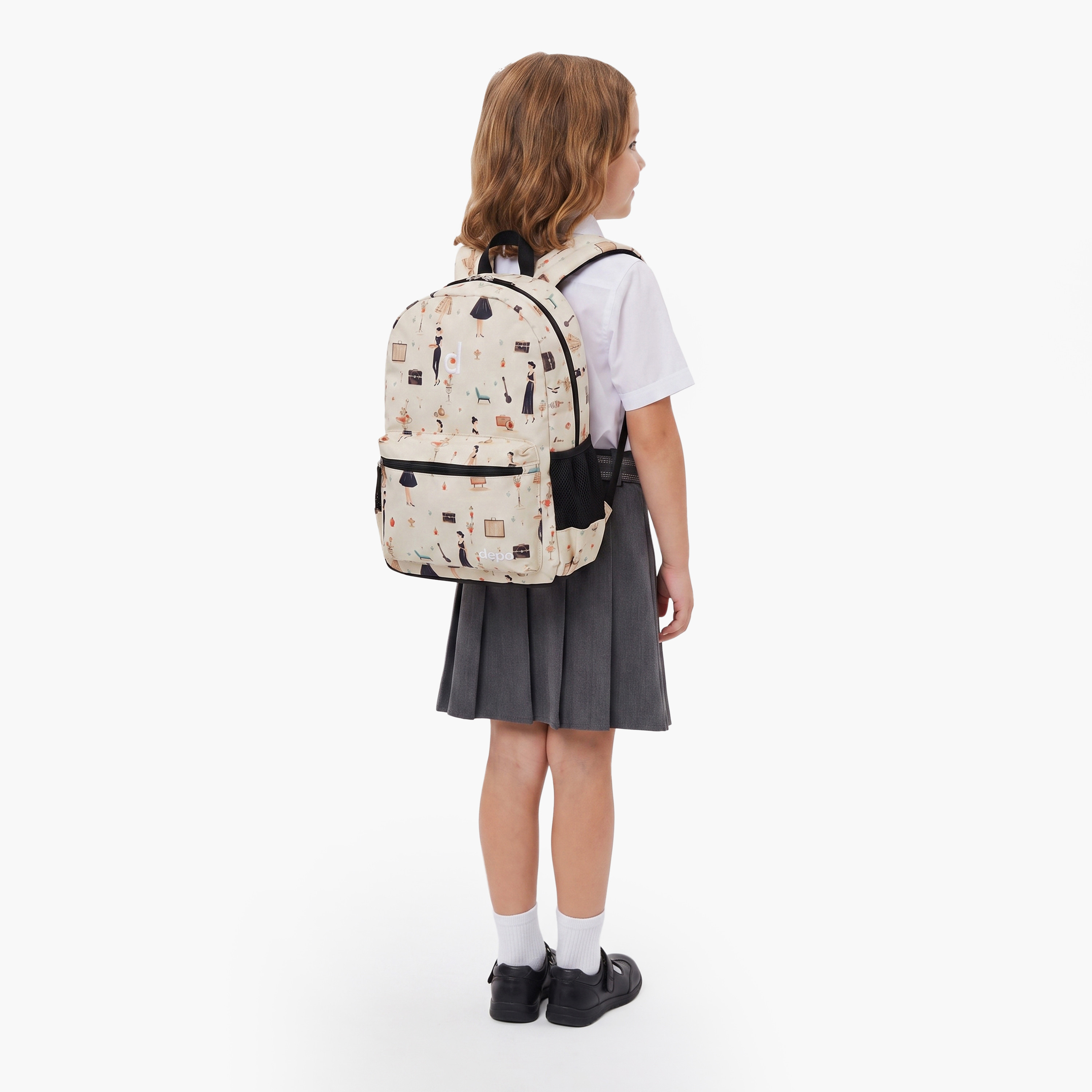 Depo Elegant Girl 4-Piece School Backpack Set for Girls with Lunch Bag and Pencil Case - 17 Inch-school-bagsandbackpacks-backpacks-image-6