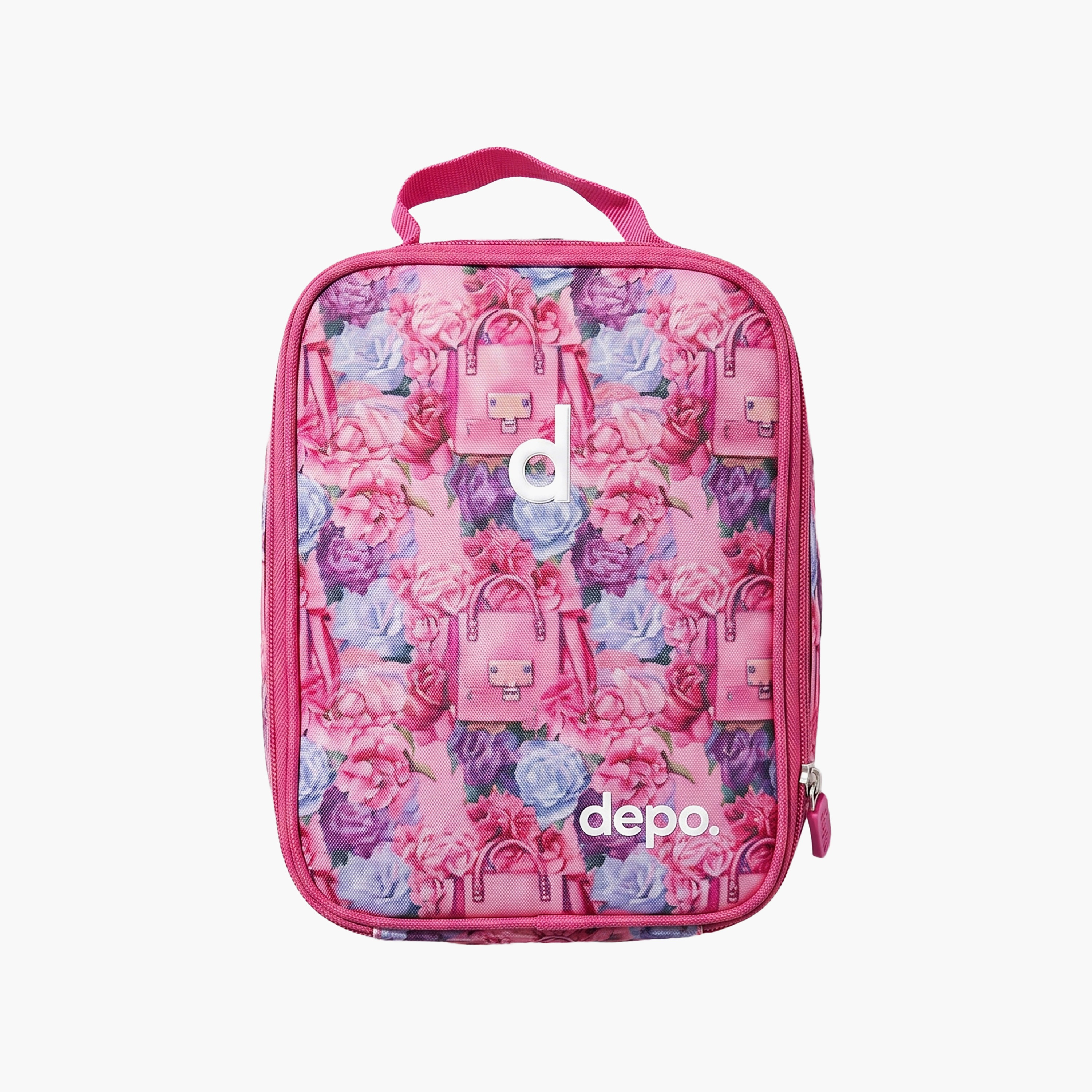 Depo Flowers Garden 4-Piece School Backpack Set for Girls with Lunch Bag and Pencil Case - 17 Inch-school-bagsandbackpacks-backpacks-image-3