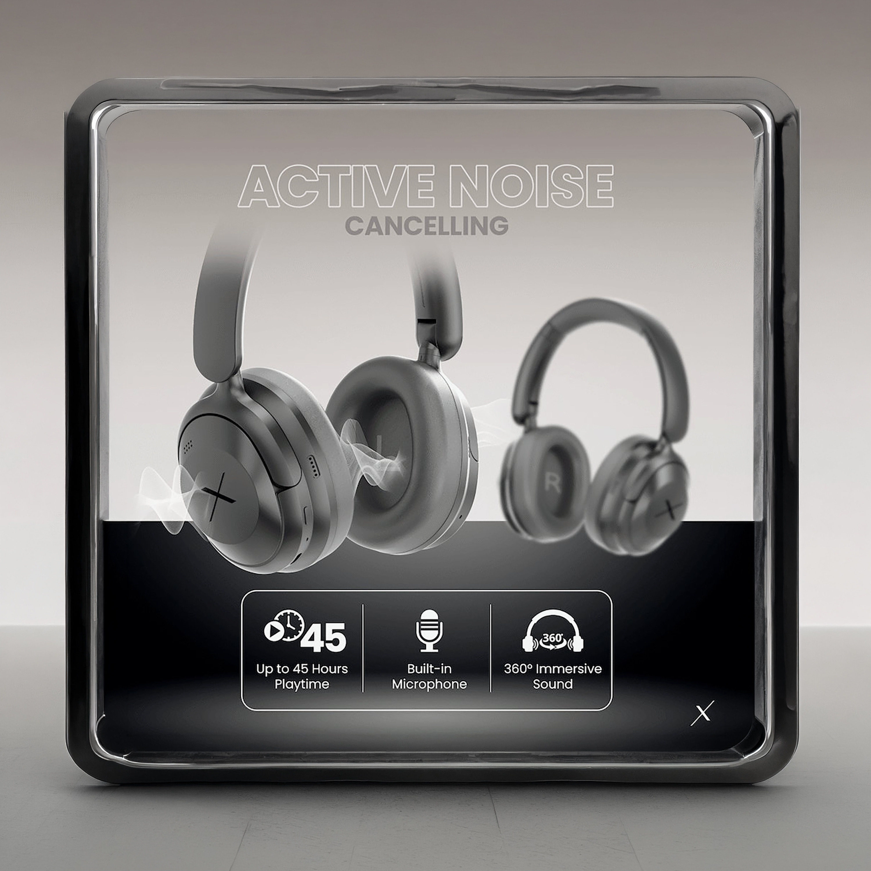 Volkano X Halo ANC Bluetooth Wireless Headphones with 45 Hours Playtime-electronics-headphonesandearphones-image-4