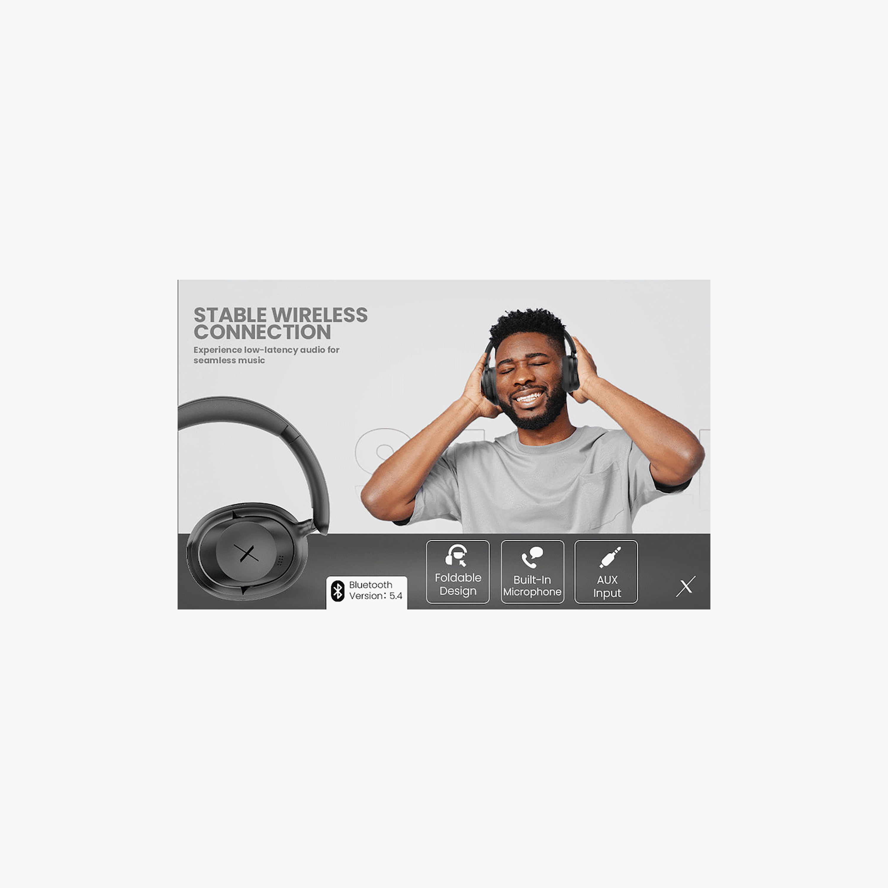 Volkano X Halo ANC Bluetooth Wireless Headphones with 45 Hours Playtime-electronics-headphonesandearphones-image-9