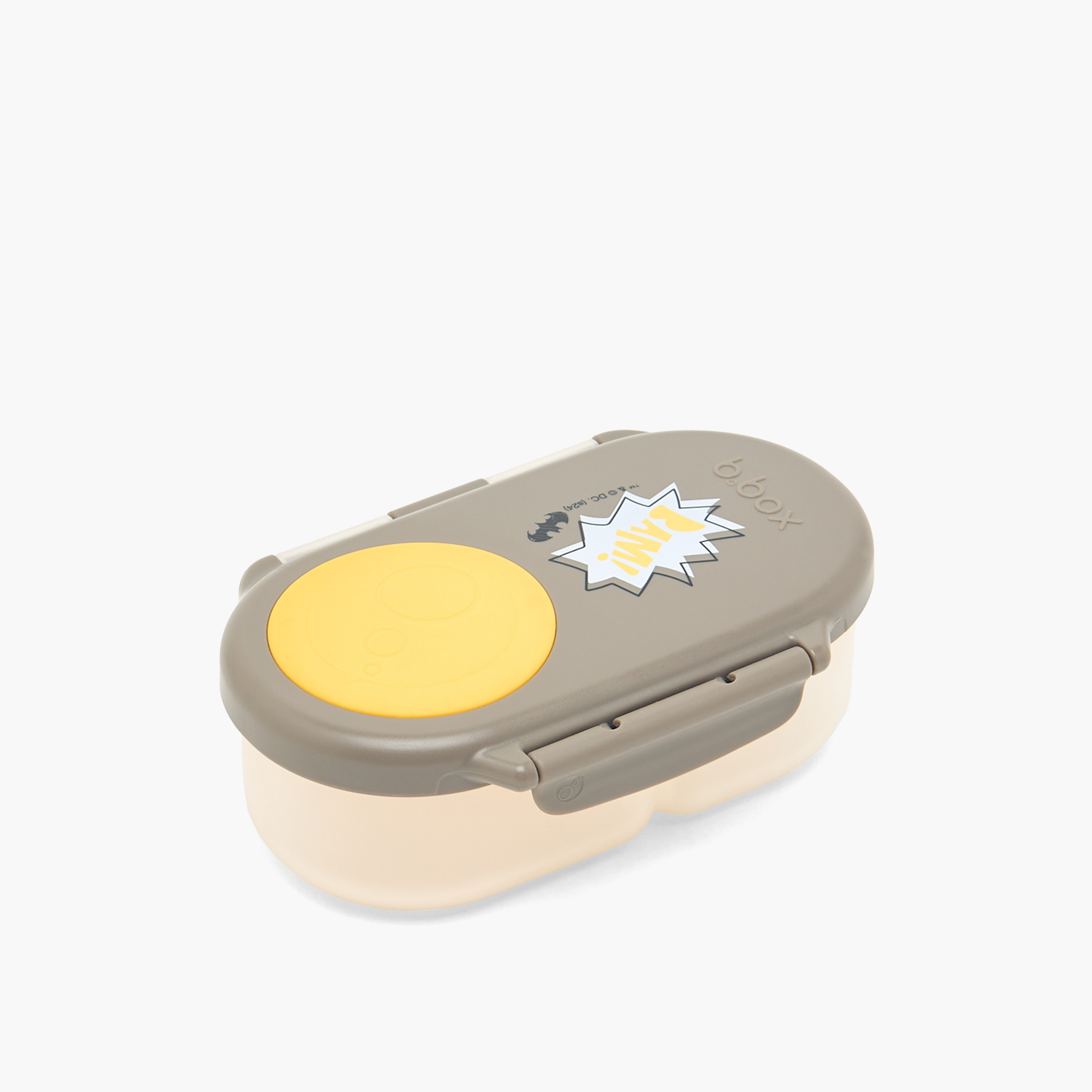 صندوق وجبات خفيفة بقسمين وبطبعات باتمان للأولاد من بي بوكس - 350 مل-school-lunchessentials-lunchboxes-image-9