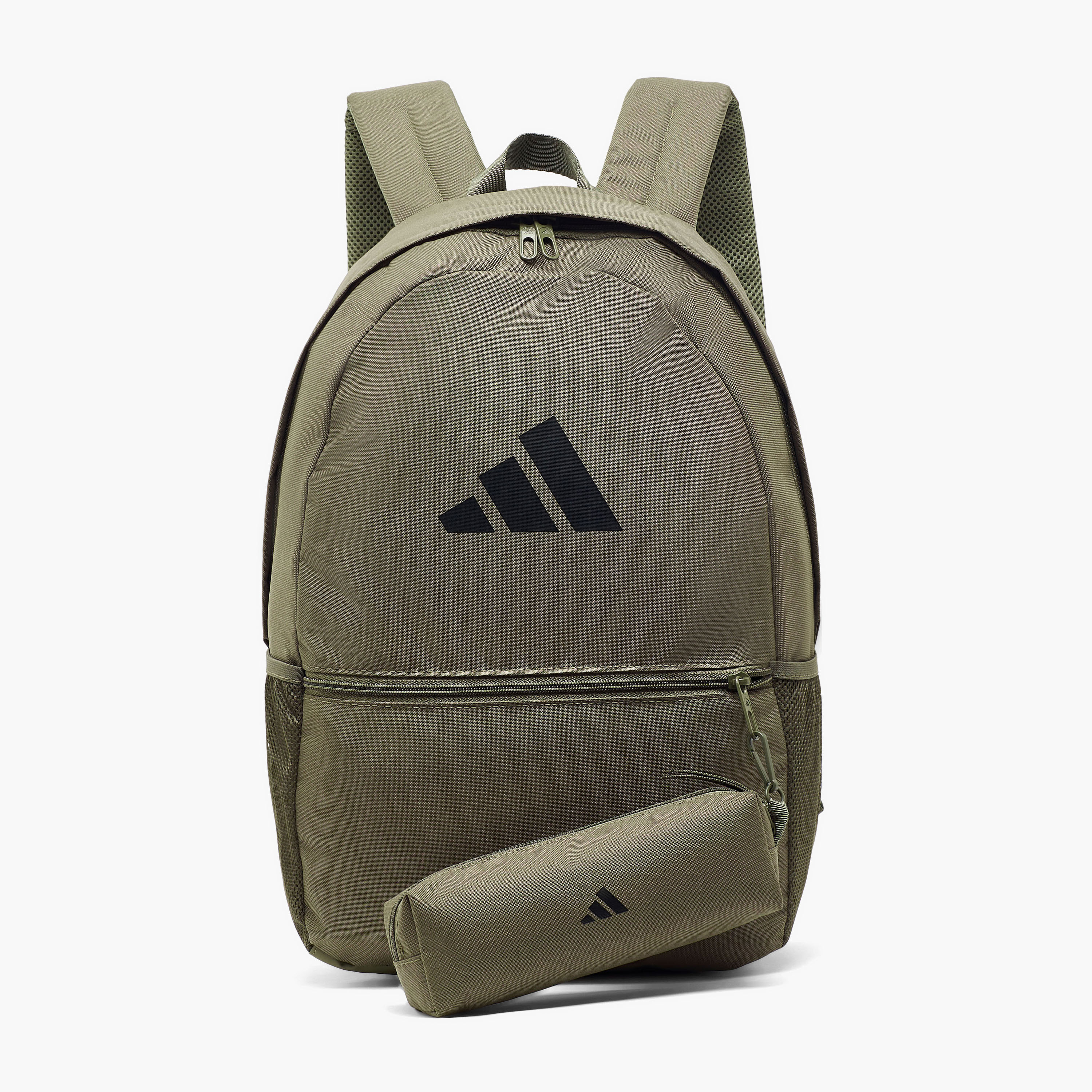 Adidas Logo Print Backpack for Kids 8-13 Years with Pencil Pouch-school-bagsandbackpacks-backpacks-image-1