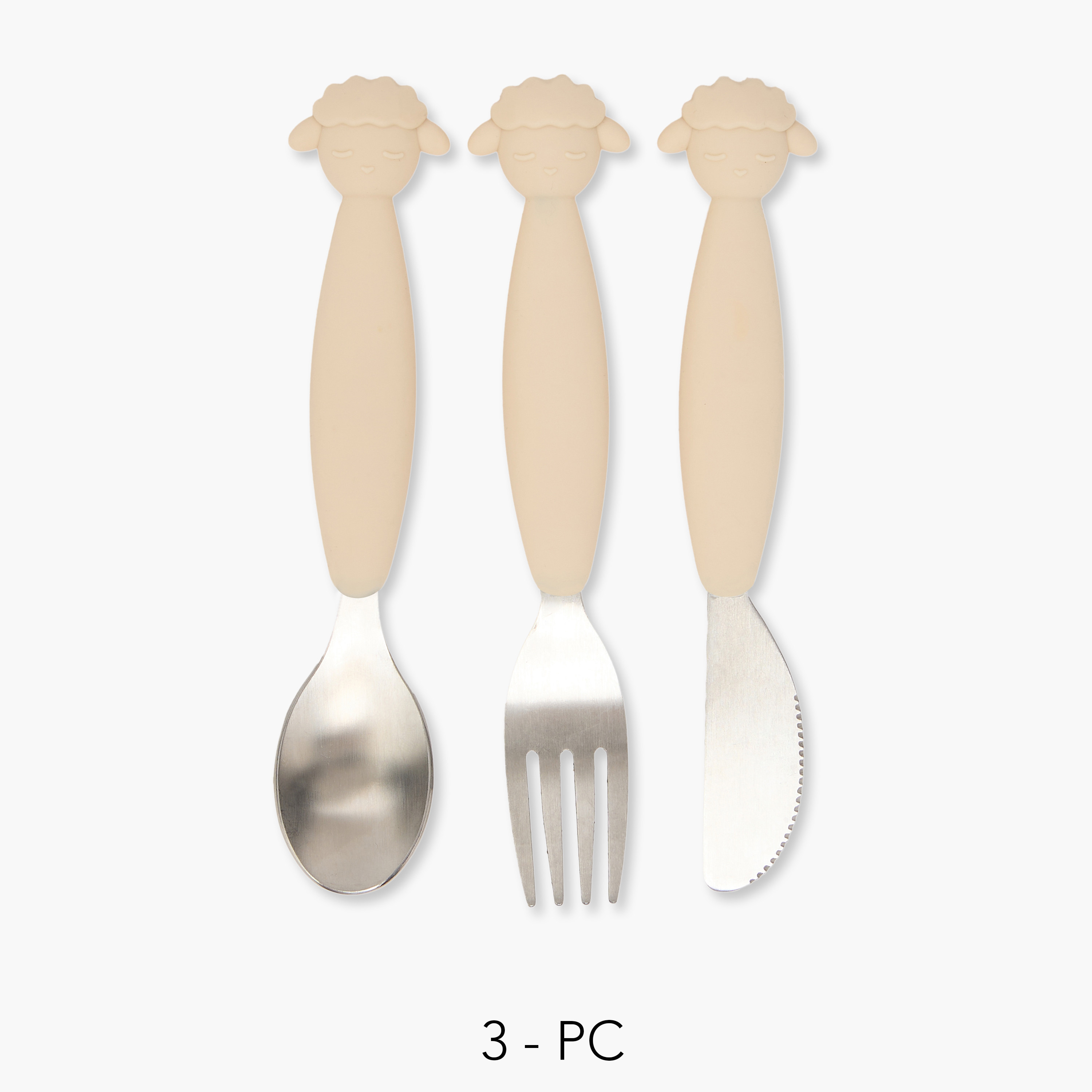 Giggles Cutlery Set, Silicone Handle-baby-feeding-mealtimeessentials-image-3