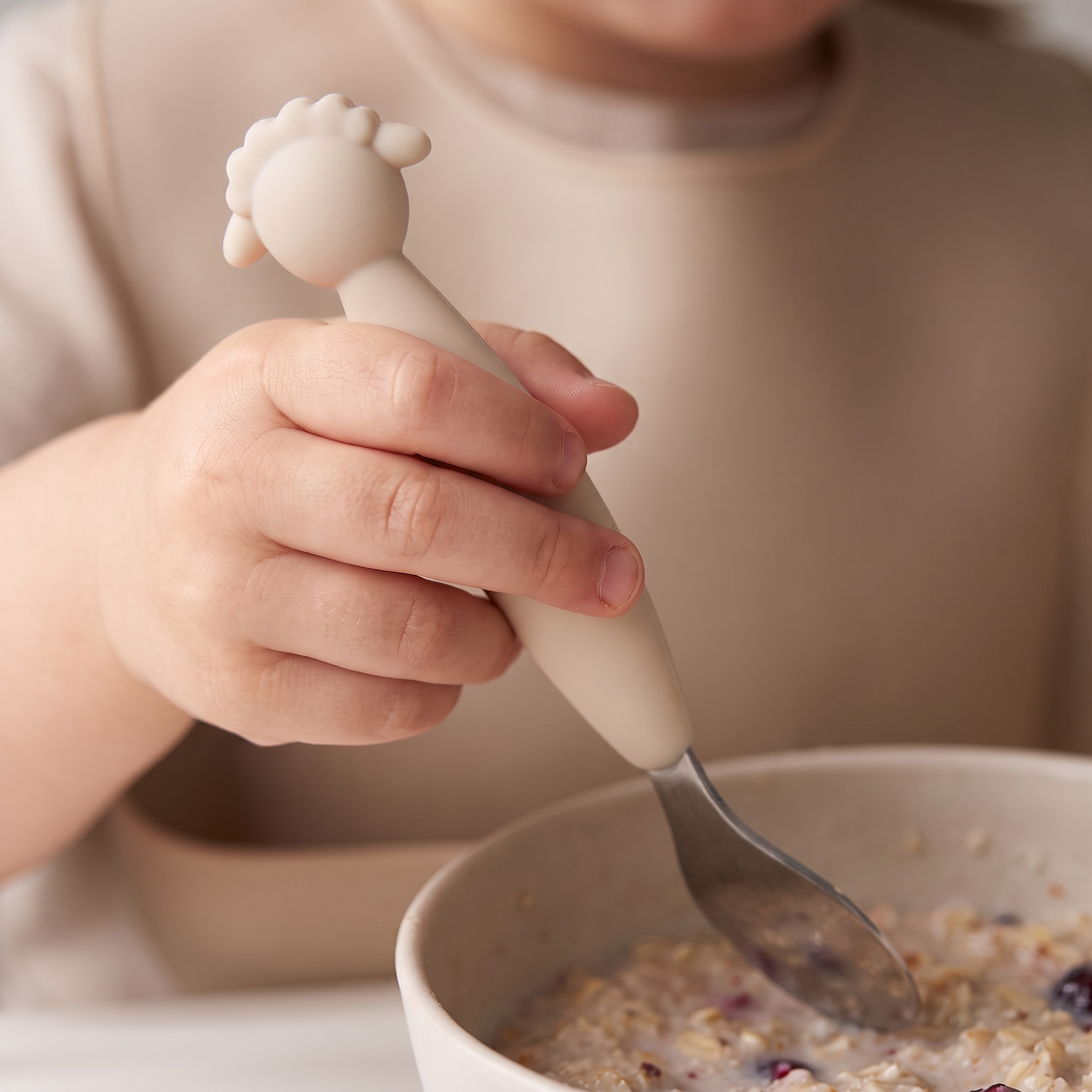 Giggles Cutlery Set, Silicone Handle-baby-feeding-mealtimeessentials-image-2