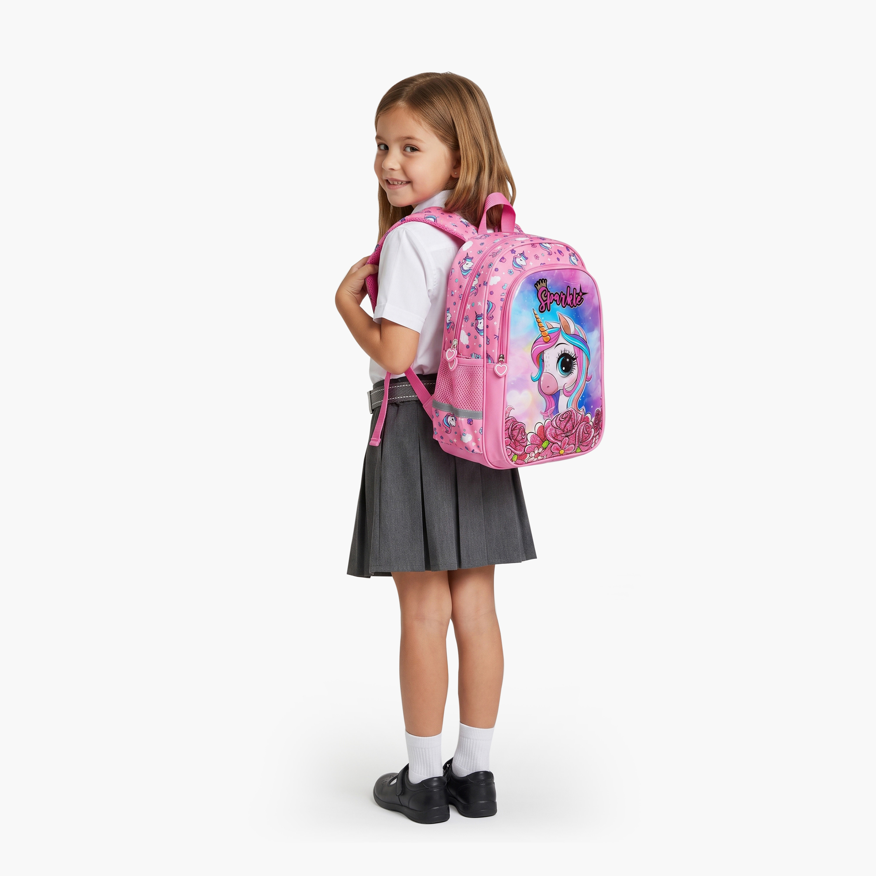 Royal Falcon Unicorn 5-Piece School Backpack Set for Girls 5-8 Years with Lunch Bag - 15 Inch-school-bagsandbackpacks-backpacks-image-7