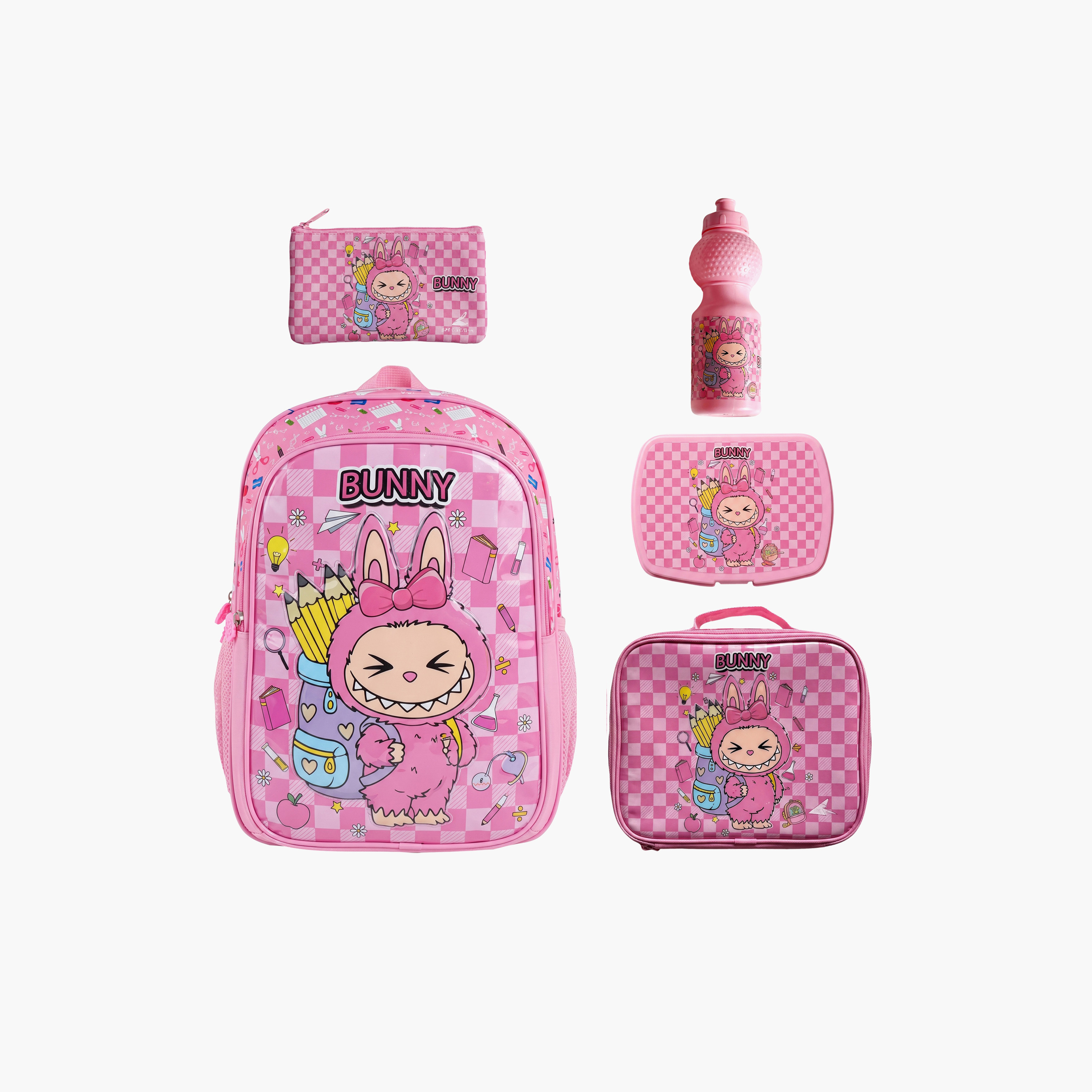 Royal Falcon Girl Doll 5-Piece School Backpack Set for Girls 5-8 Years with Lunch Bag - 15 Inch-school-bagsandbackpacks-backpacks-image-1