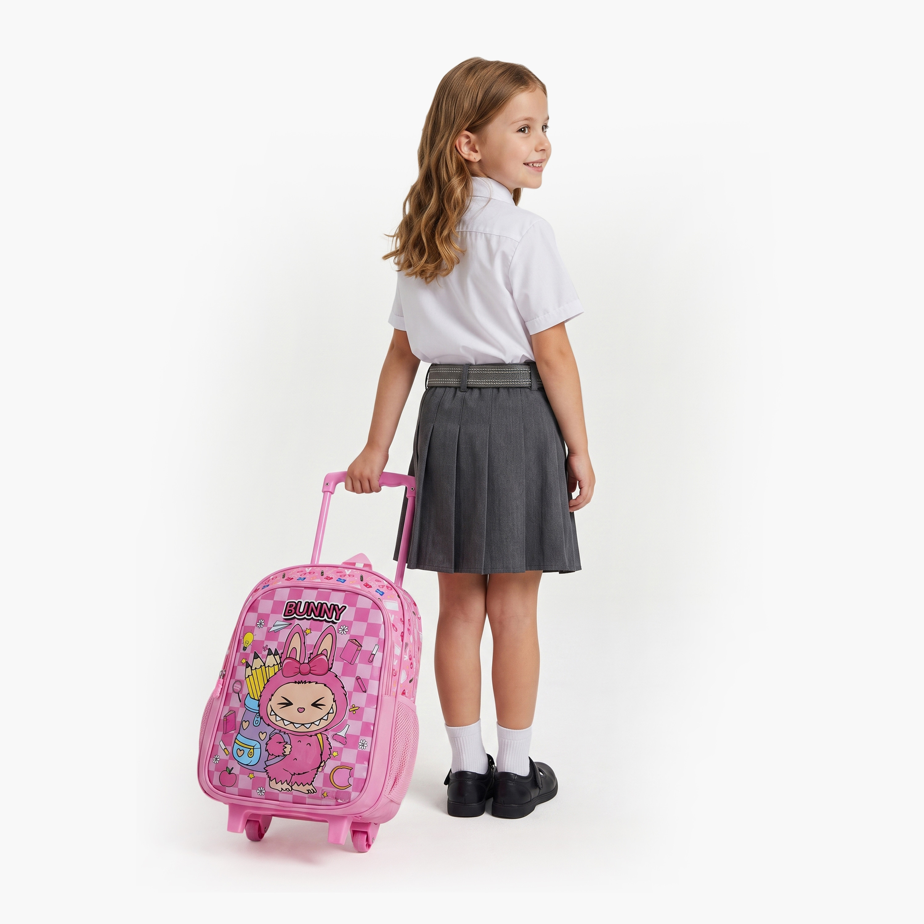 Royal Falcon Girl Doll 5-Piece School Trolley Backpack Set for Girls 5-8 Years - 15 Inch-school-bagsandbackpacks-trolleybags-image-7