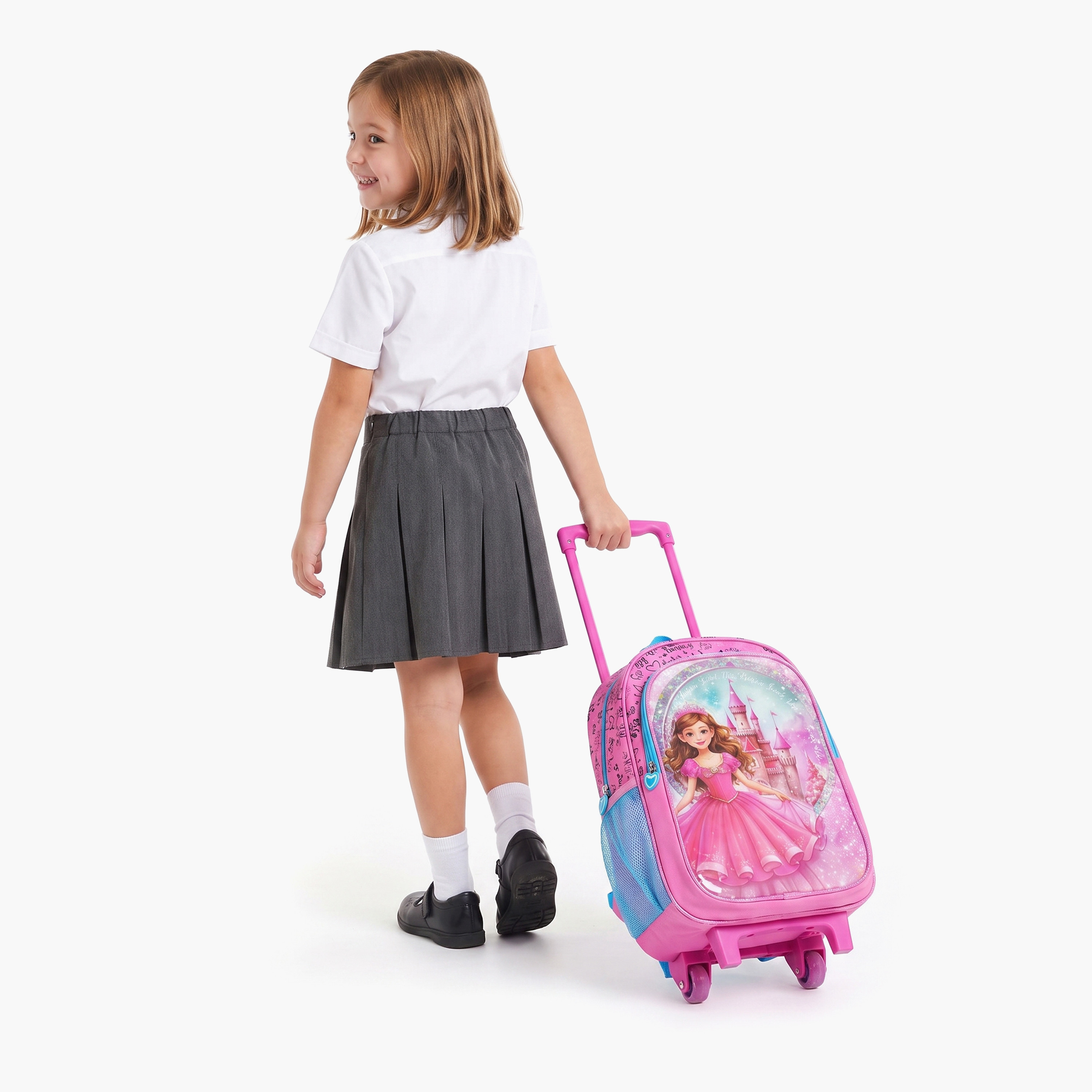 Royal Falcon Princess 5-Piece School Trolley Backpack Set for Girls 5-8 Years - 15 Inch-school-bagsandbackpacks-trolleybags-image-7