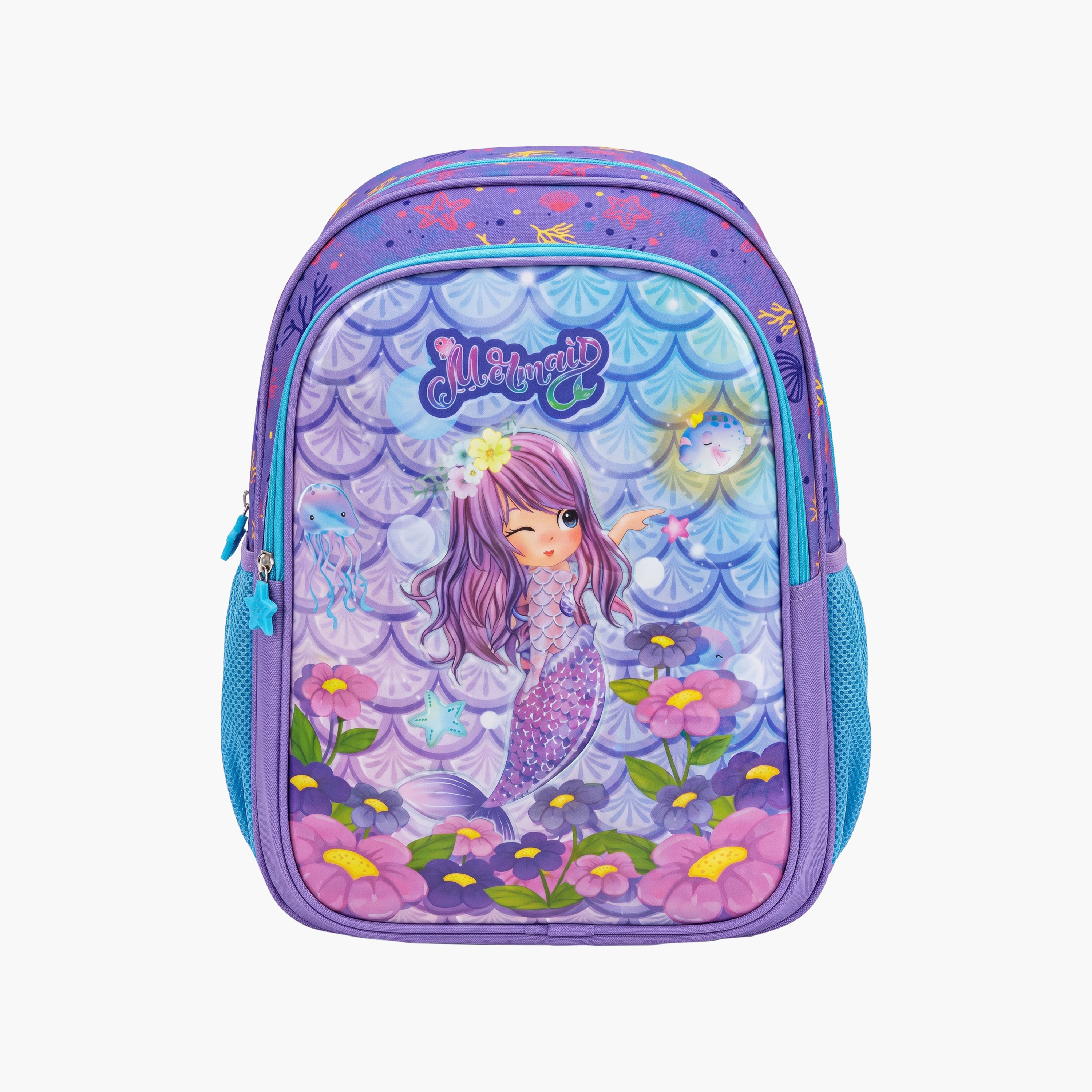 Royal Falcon Mermaid 5-Piece School Backpack Set for Girls 5-8 Years with Lunch Bag - 15 Inch-school-bagsandbackpacks-backpacks-image-2