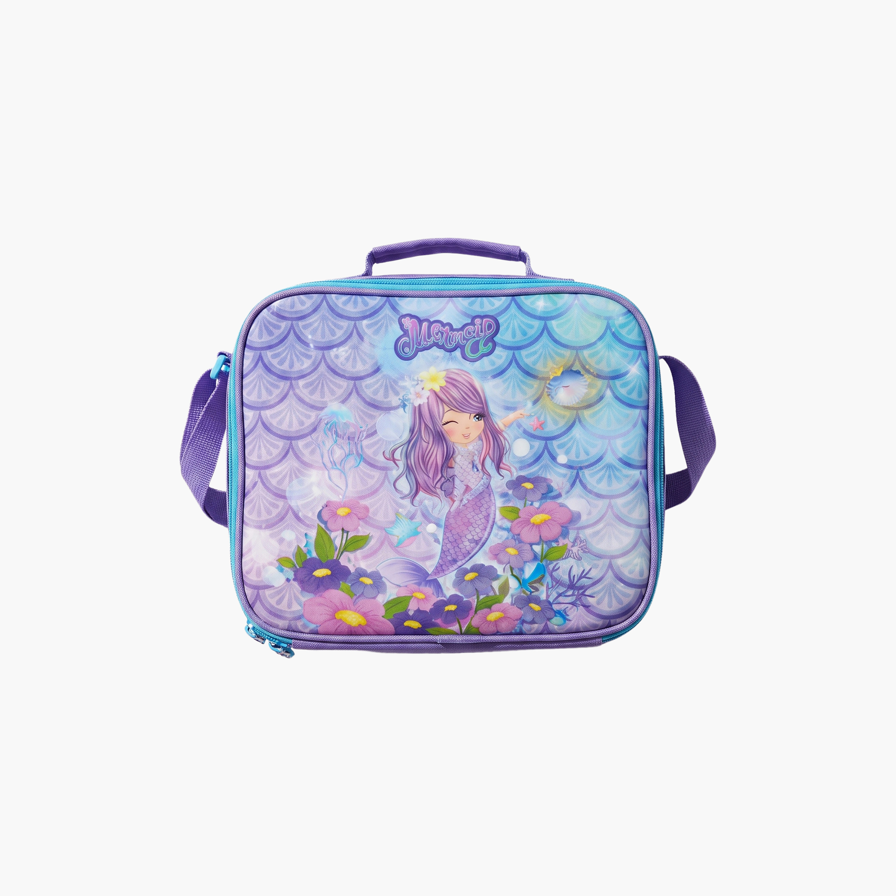 Royal Falcon Mermaid 5-Piece School Backpack Set for Girls 5-8 Years with Lunch Bag - 15 Inch-school-bagsandbackpacks-backpacks-image-3