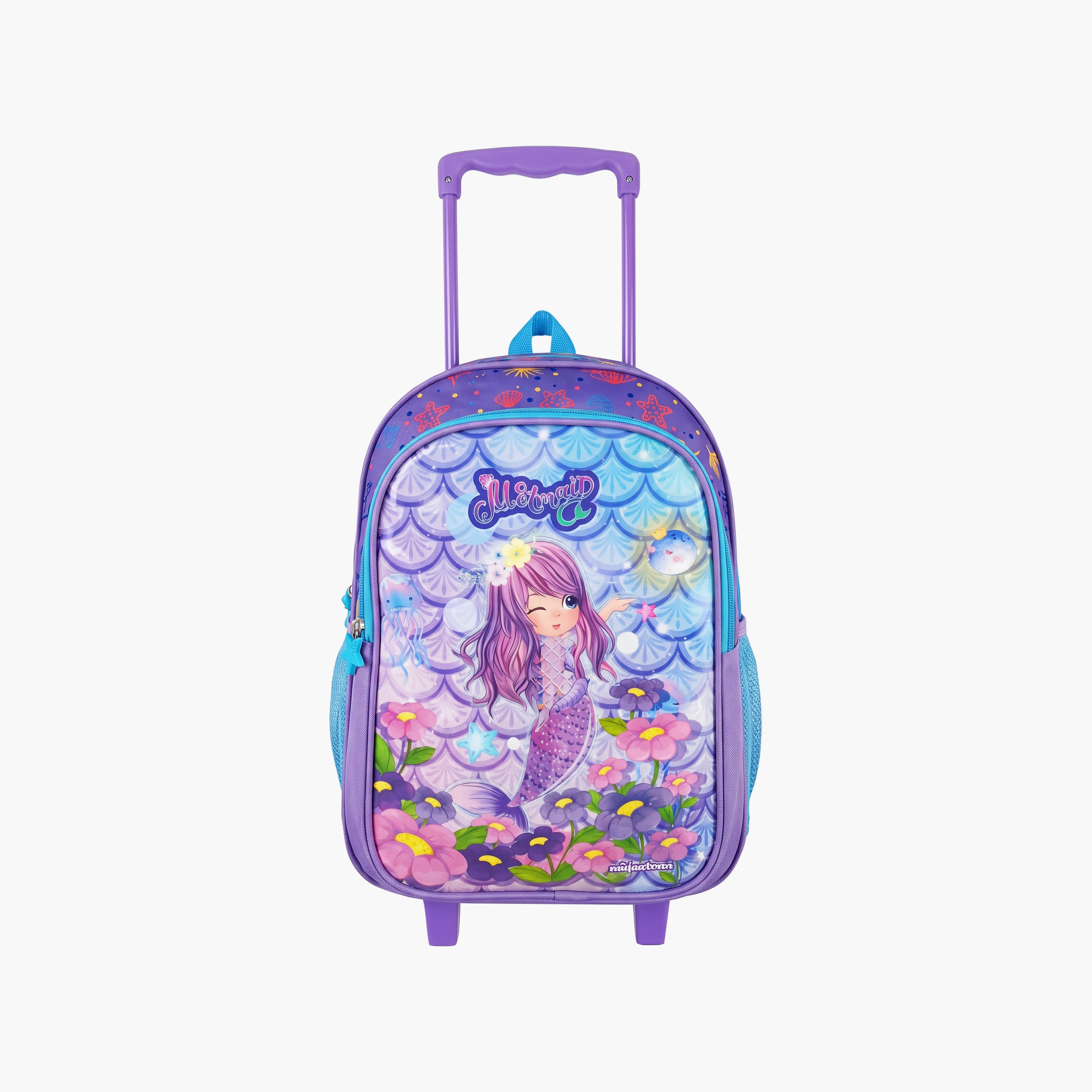 Royal Falcon Mermaid 5-Piece School Trolley Backpack Set for Girls 5-8 Years - 15 Inch-school-bagsandbackpacks-trolleybags-image-2
