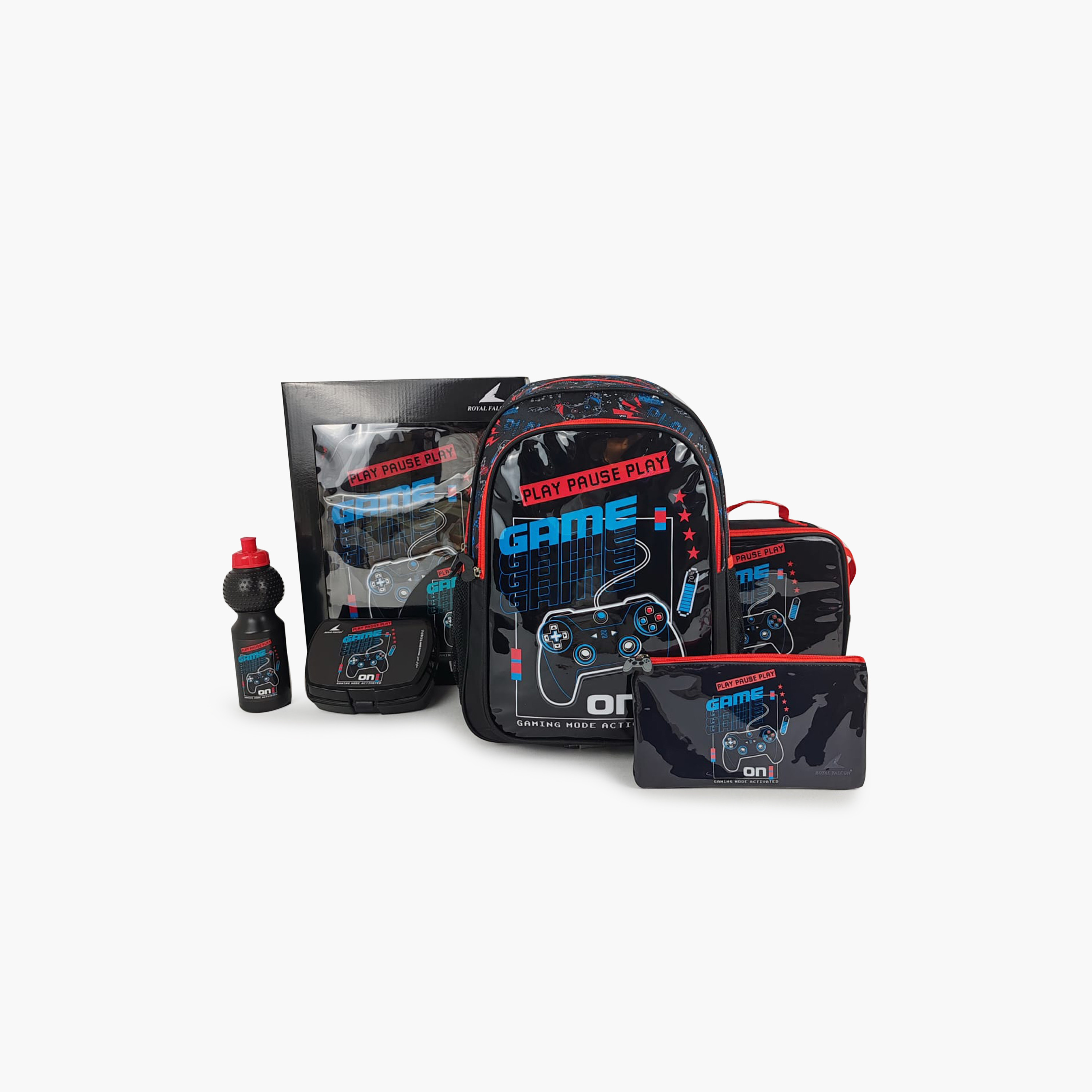 Royal Falcon Gaming Controller 5-Piece School Backpack Set for Boys 5-8 Years - 15 Inch-school-bagsandbackpacks-backpacks-image-9