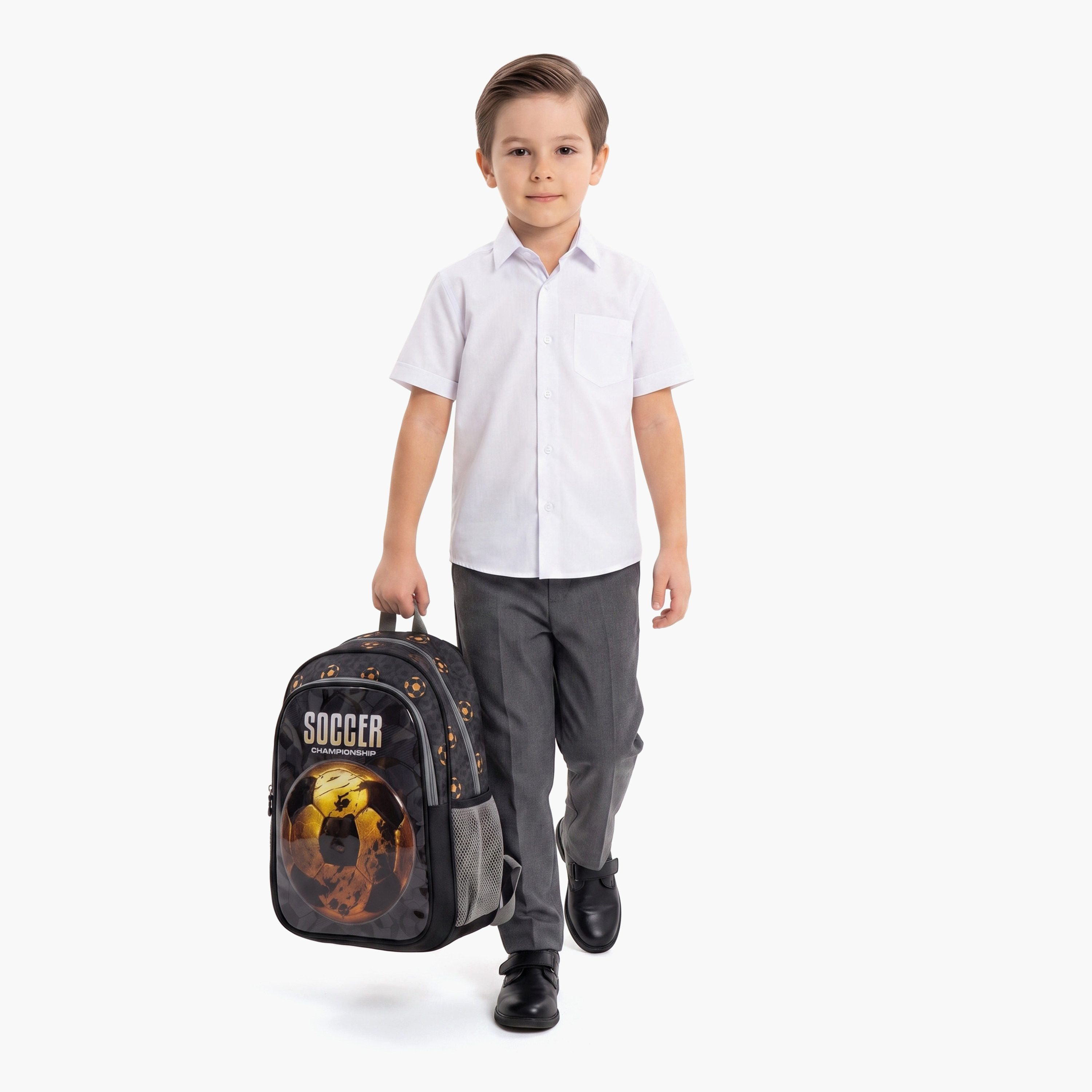 Royal Falcon Football Soccer 5-Piece School Backpack Set for Boys 5-8 Years - 15 Inch-school-bagsandbackpacks-backpacks-image-7