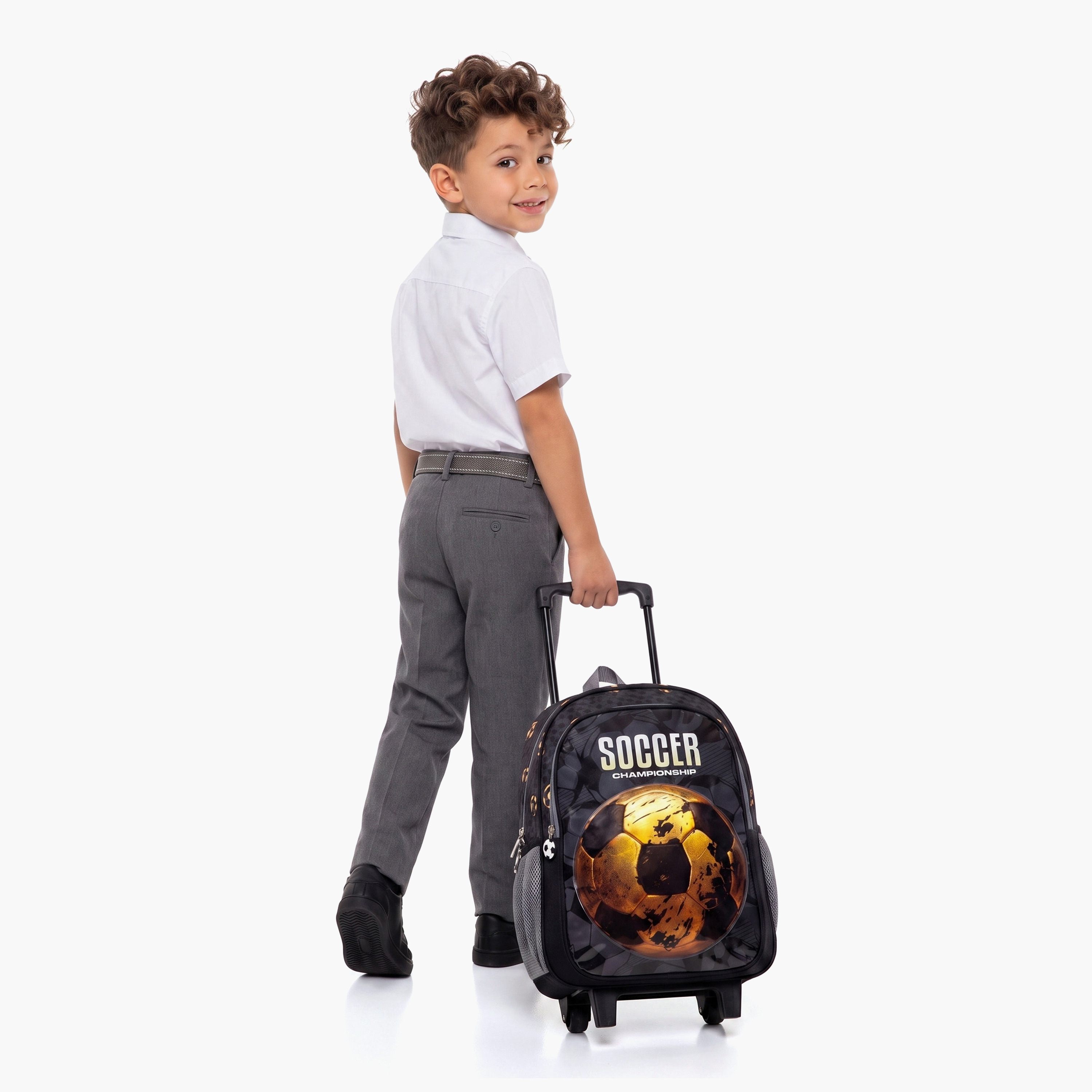 Royal Falcon Football Soccer 5-Piece School Trolley Backpack Set for Boys 5-8 Years - 15 Inch-school-bagsandbackpacks-trolleybags-image-7