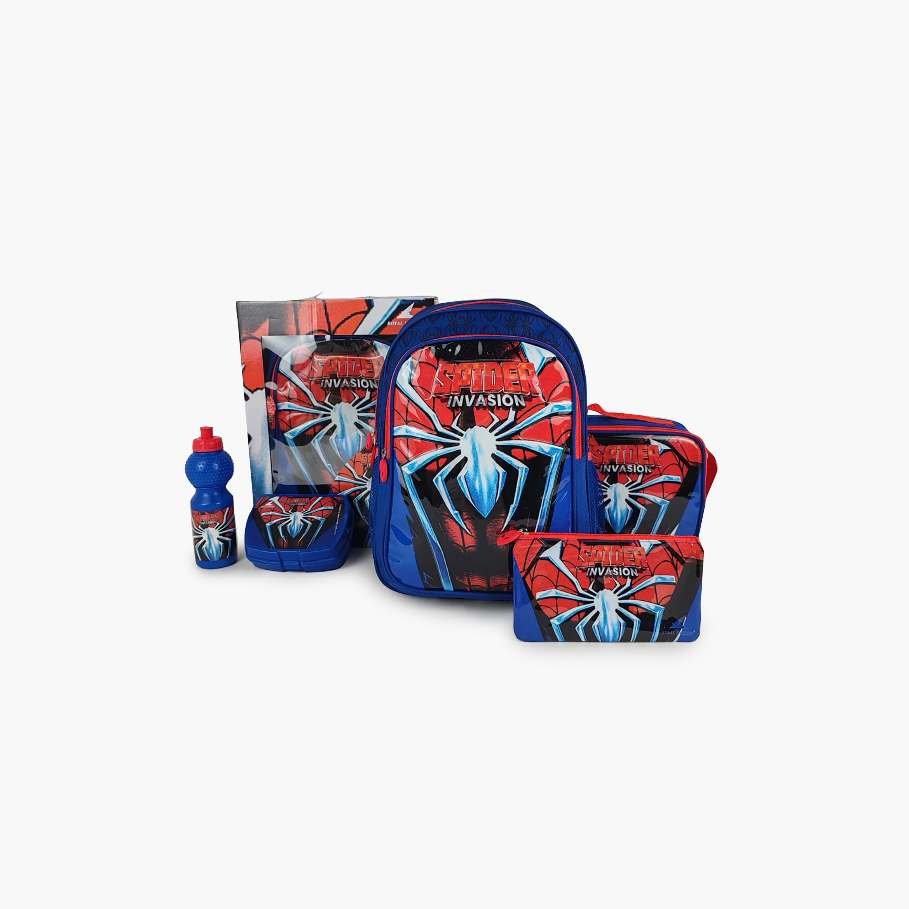 Royal Falcon Spiderman 5-Piece School Backpack Set for Boys 5-8 Years and Pencil Pouch - 15 Inch-school-bagsandbackpacks-backpacks-image-9