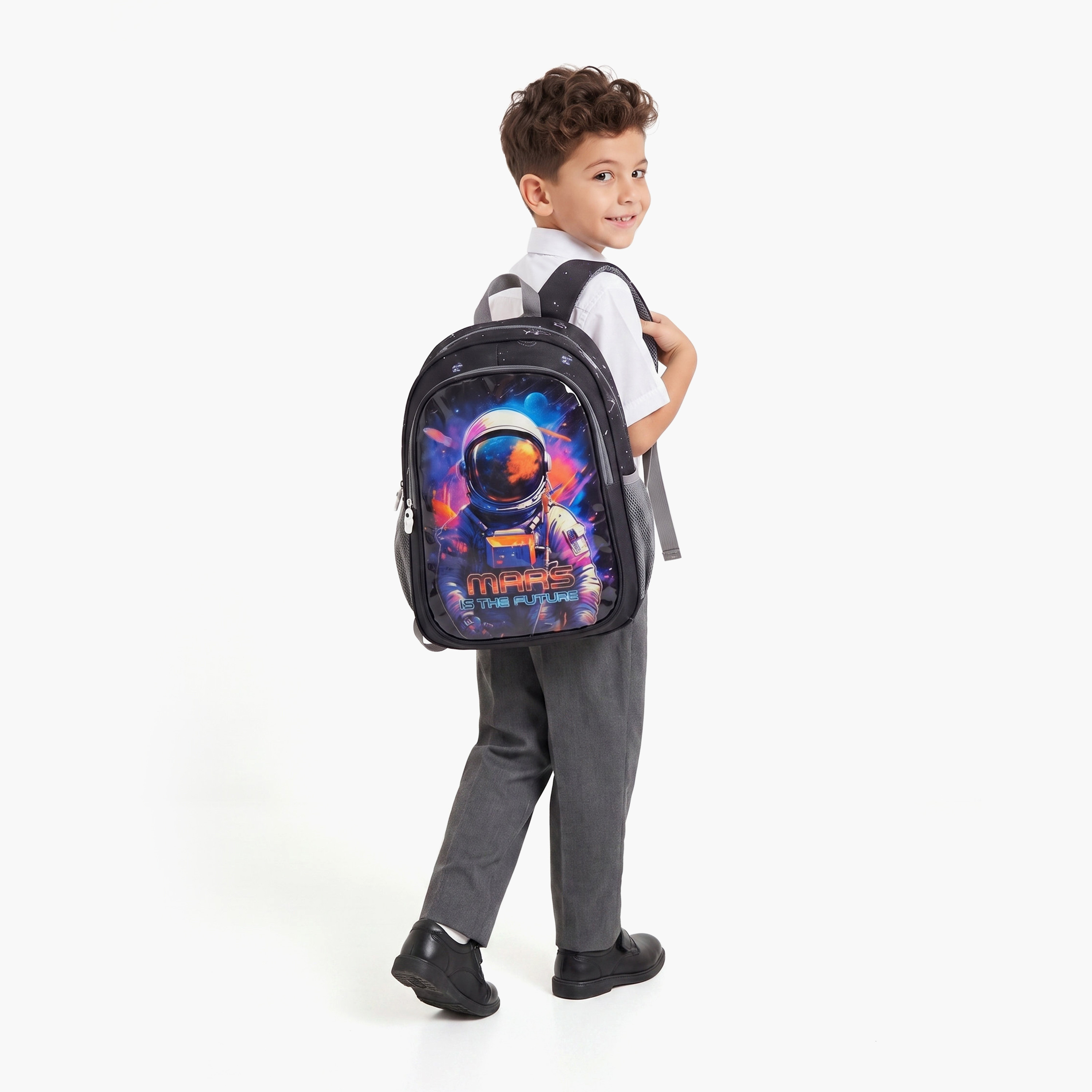 Royal Falcon Astronaut 5-Piece School Backpack Set for Boys 5-8 Years and Pencil Pouch - 15 Inch-school-bagsandbackpacks-backpacks-image-7