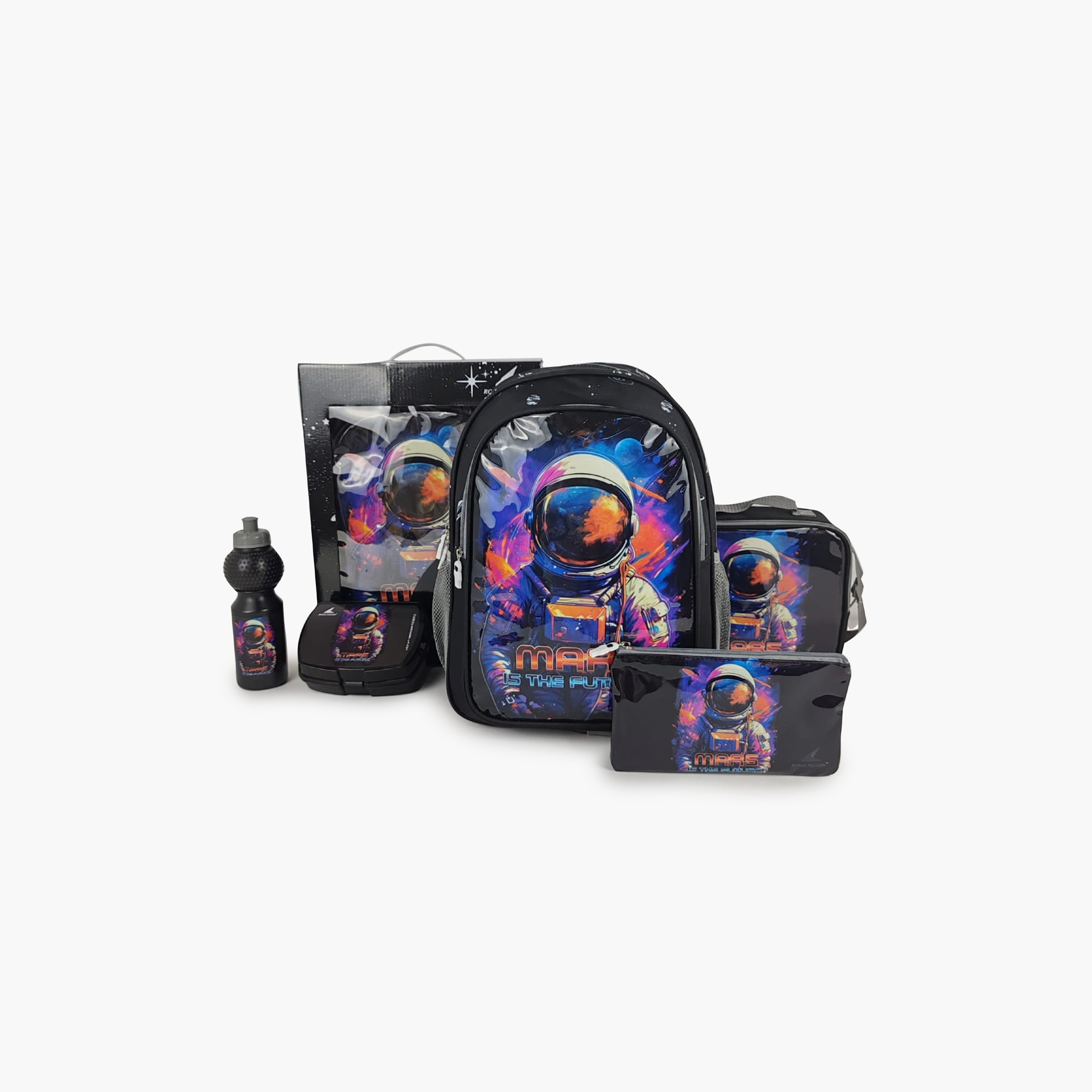 Royal Falcon Astronaut 5-Piece School Backpack Set for Boys 5-8 Years and Pencil Pouch - 15 Inch-school-bagsandbackpacks-backpacks-image-9