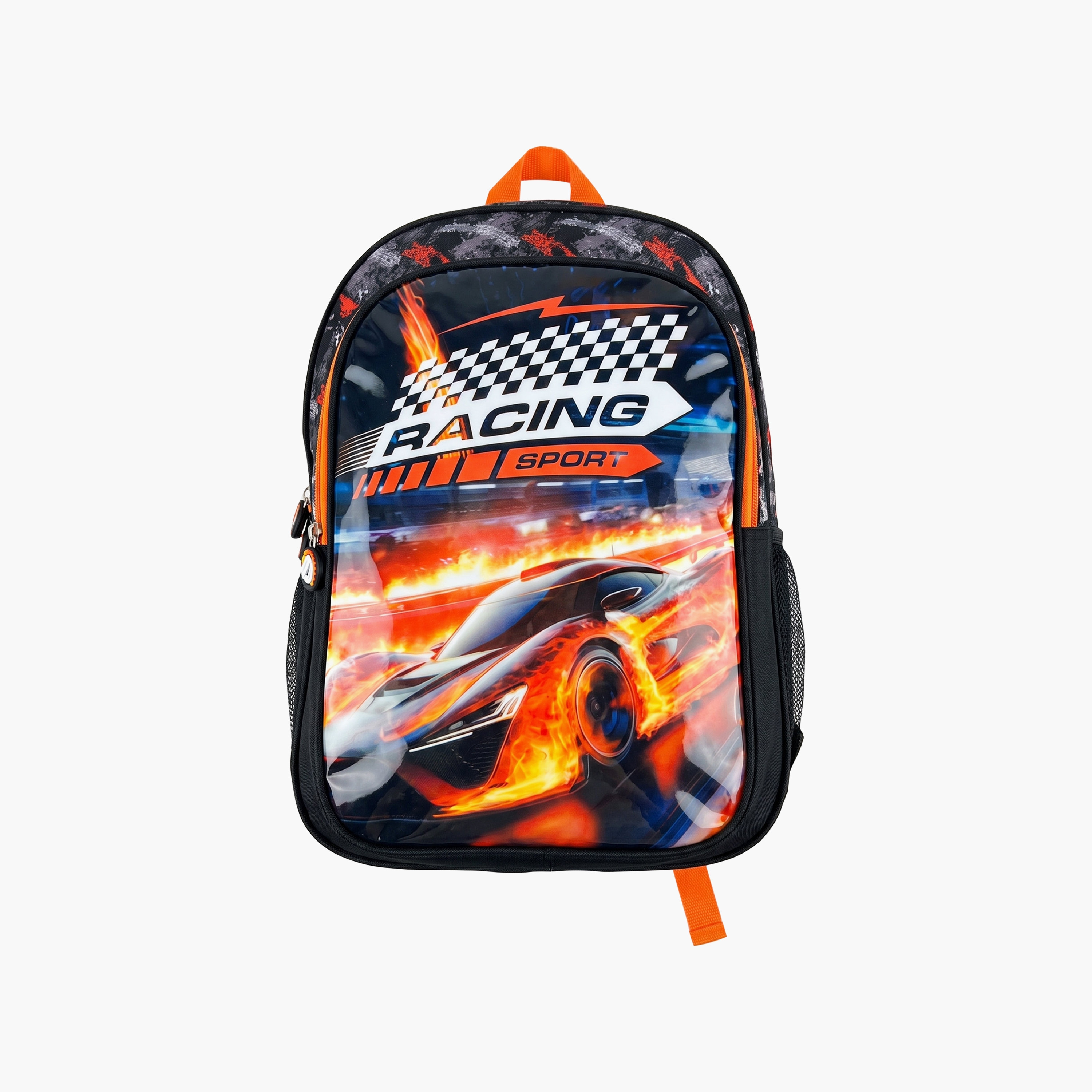 Royal Falcon Car Racing 5-Piece School Backpack Set for Boys 5-8 Years with Lunch Bag - 15 Inch-school-bagsandbackpacks-backpacks-image-2