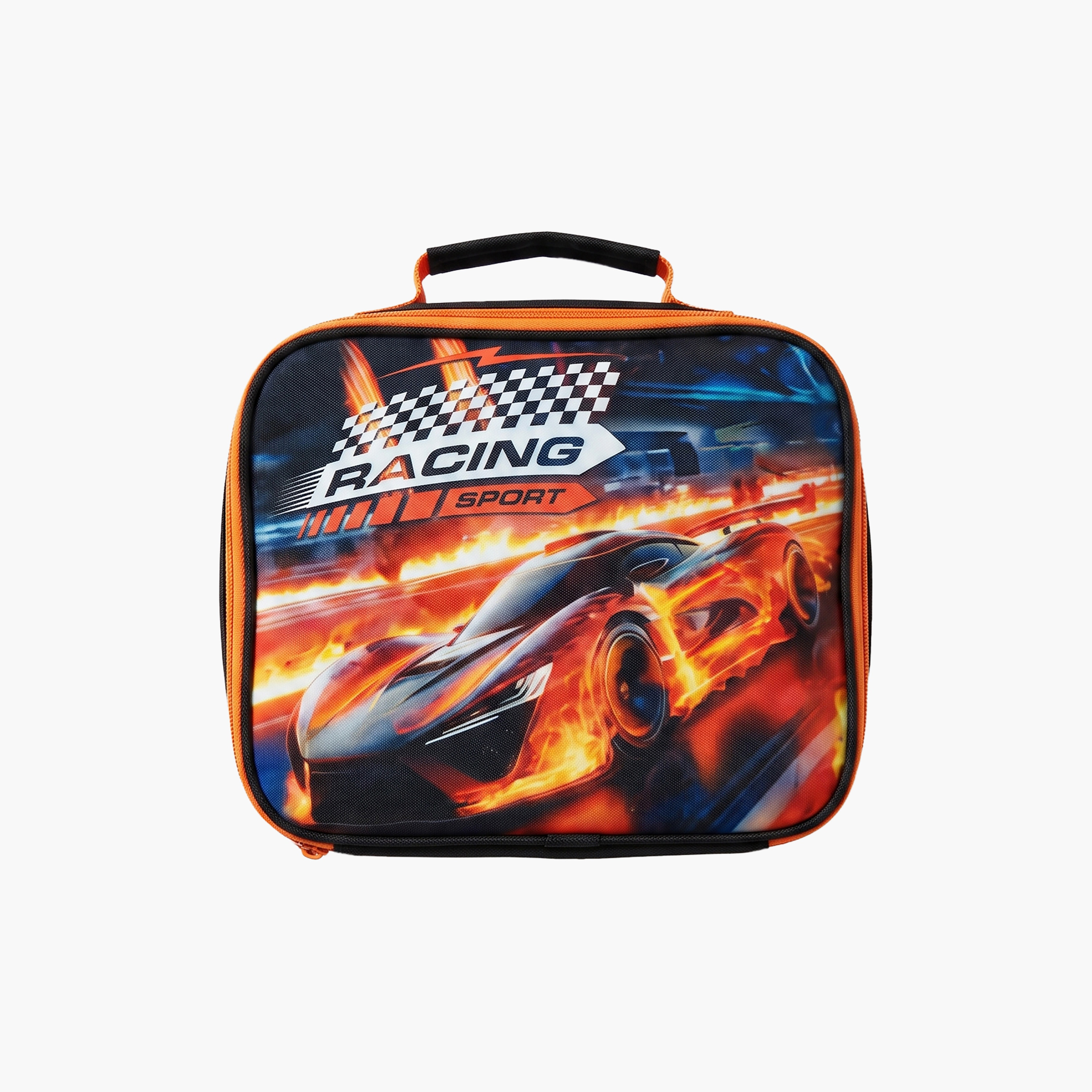 Royal Falcon Car Racing 5-Piece School Backpack Set for Boys 5-8 Years with Lunch Bag - 15 Inch-school-bagsandbackpacks-backpacks-image-3