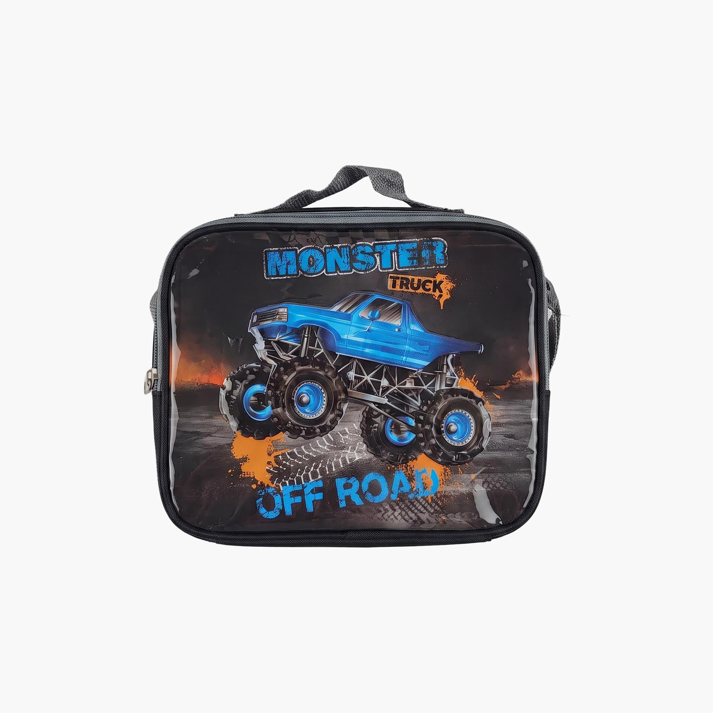 Royal Falcon Monster Truck 5-Piece School Trolley Backpack Set for Boys 5-8 Years - 16 Inch-school-bagsandbackpacks-trolleybags-image-3