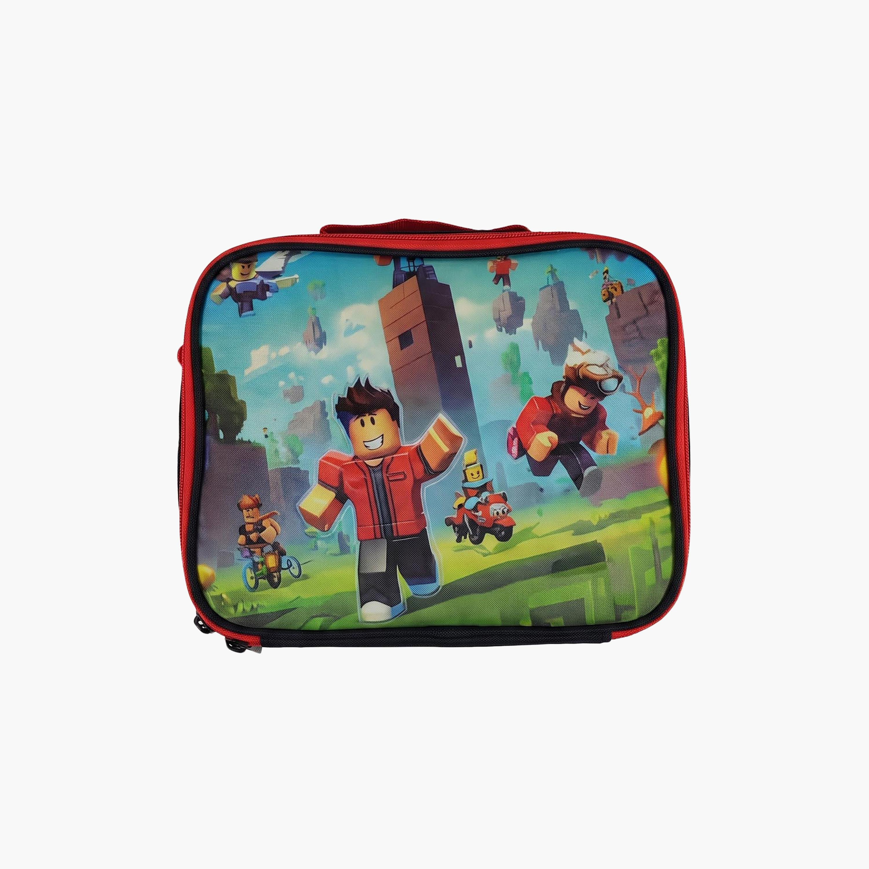 Royal Falcon Action Hero Blox 5-Piece School Trolley Backpack Set for Boys 5-8 Years - 16 Inch-school-bagsandbackpacks-trolleybags-image-3