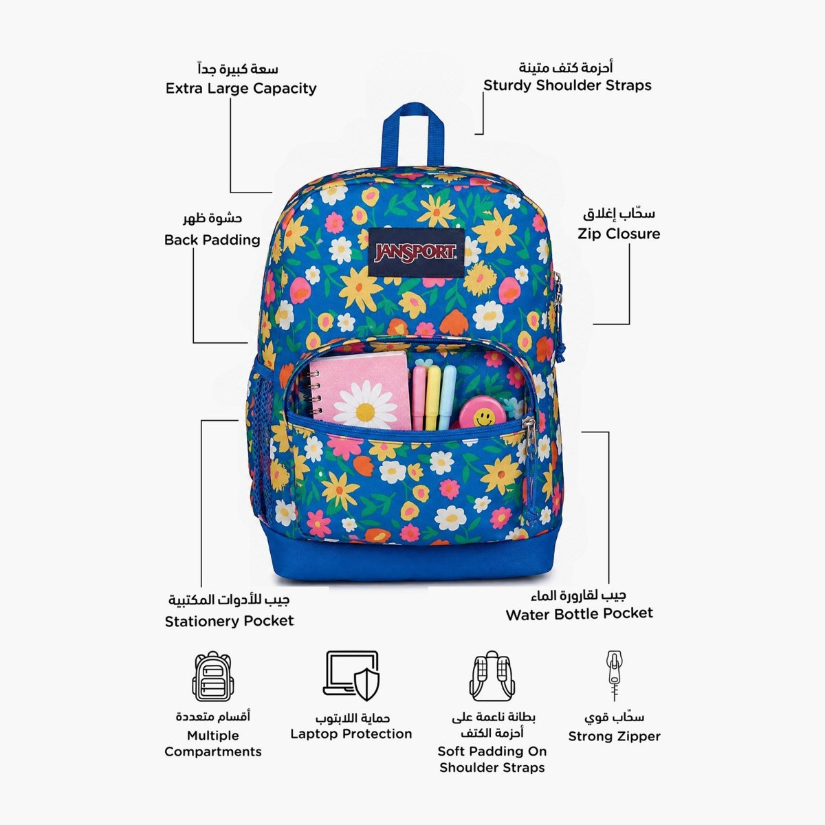 Jansport Backpack with Laptop Sleeve - 15inch-school-bagsandbackpacks-backpacks-image-100