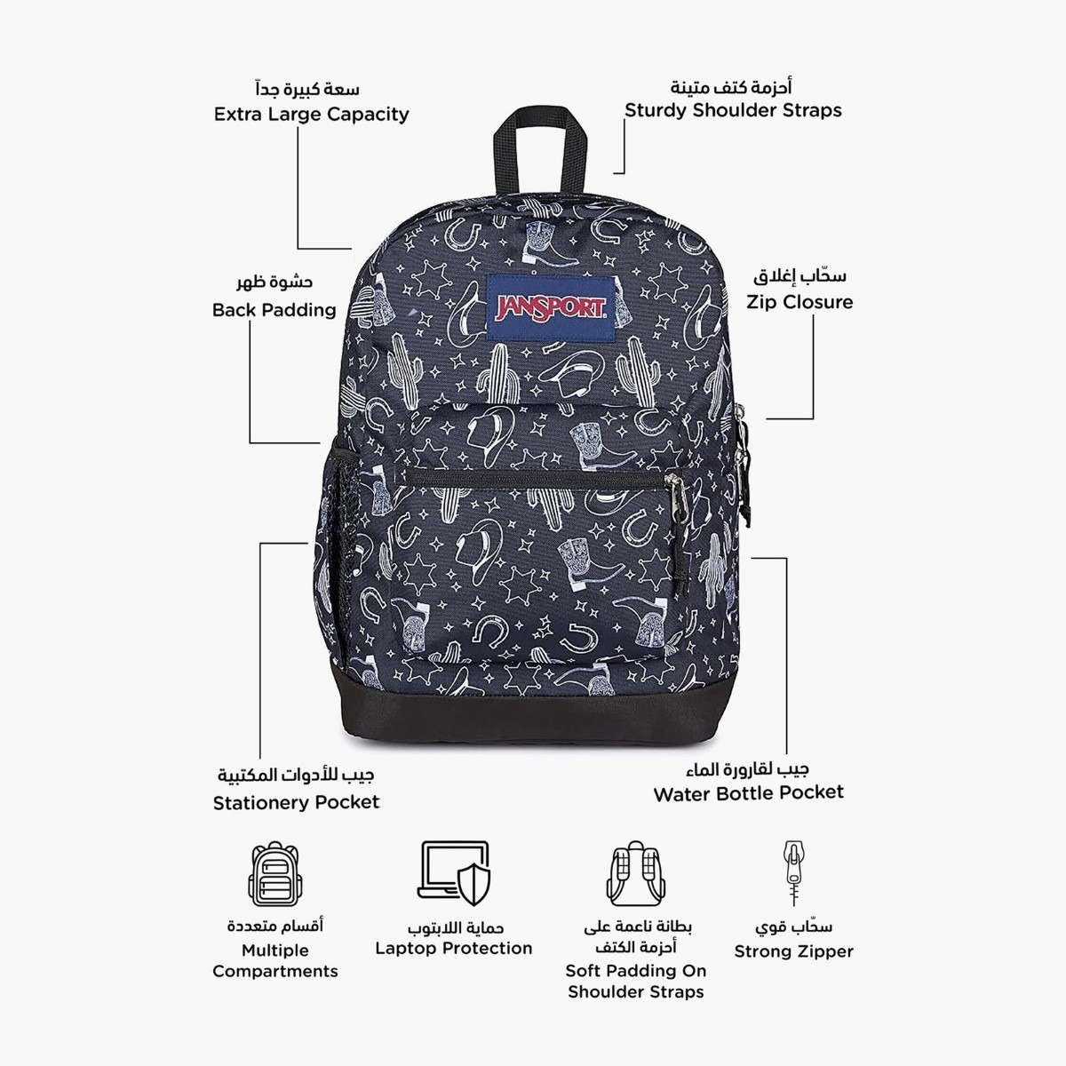 Jansport Backpack with Laptop Sleeve - 15inch-school-bagsandbackpacks-backpacks-image-5
