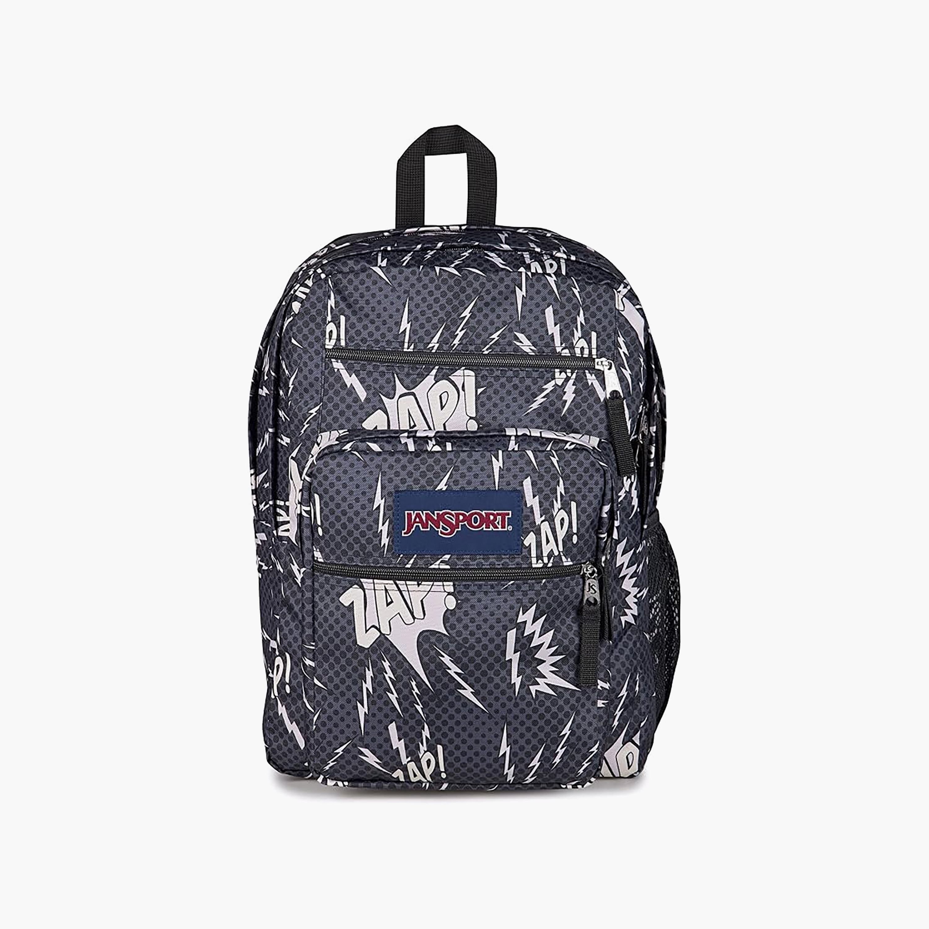 Jansport Big Student Printed Backpack with Zip Closure - 43x33x25 cms Lifetime Warranty-school-bagsandbackpacks-backpacks-image-43