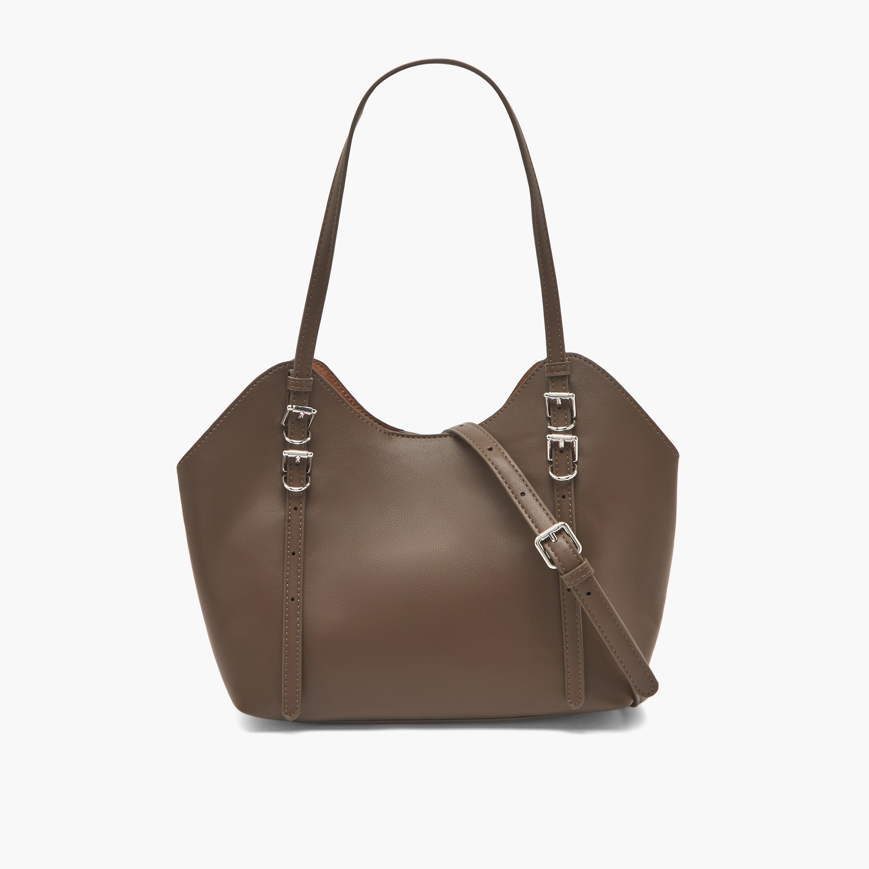 Sasha Textured Tote Bag with Pouch-women-bagsandwallets-handbags-image-1