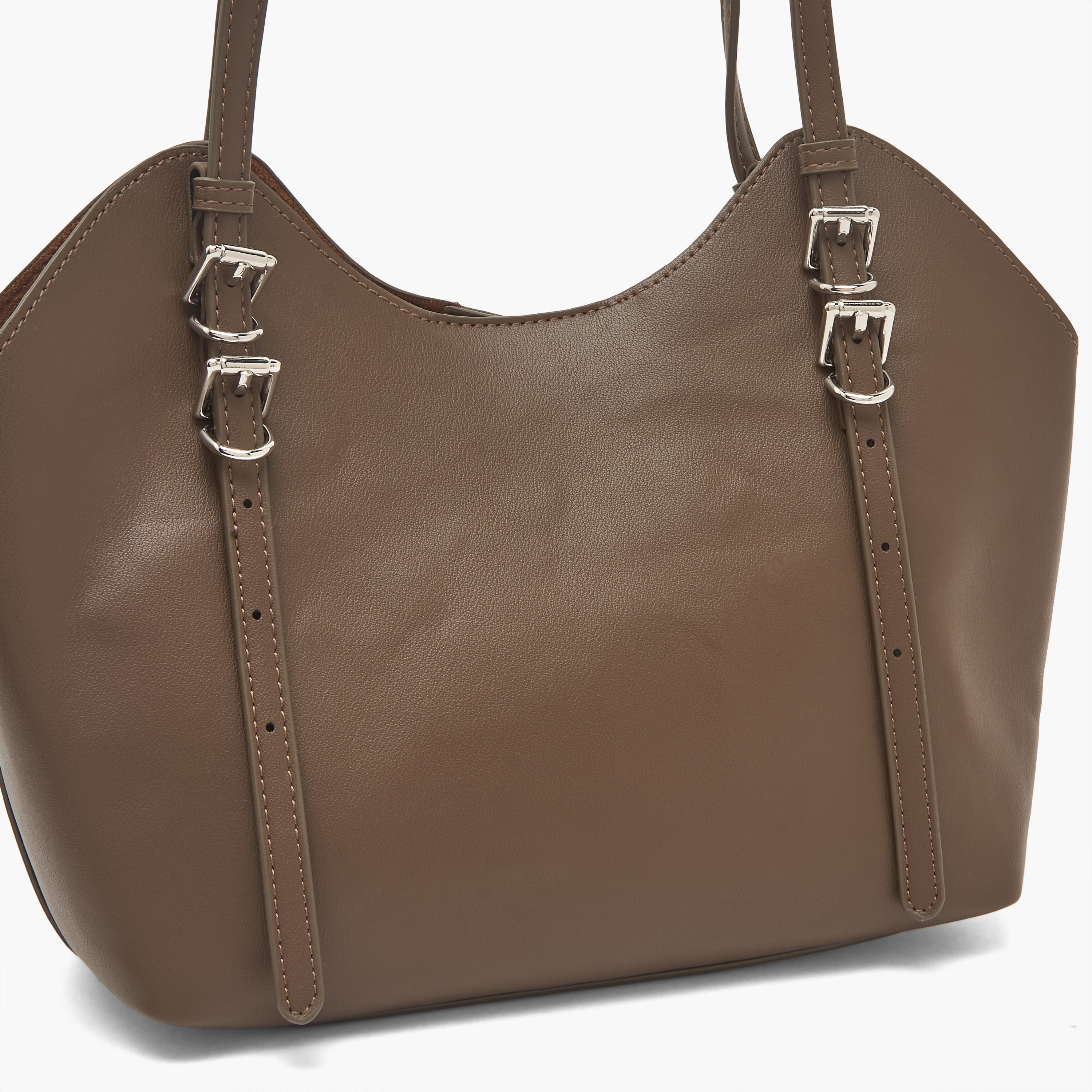 Sasha Textured Tote Bag with Pouch-women-bagsandwallets-handbags-image-4