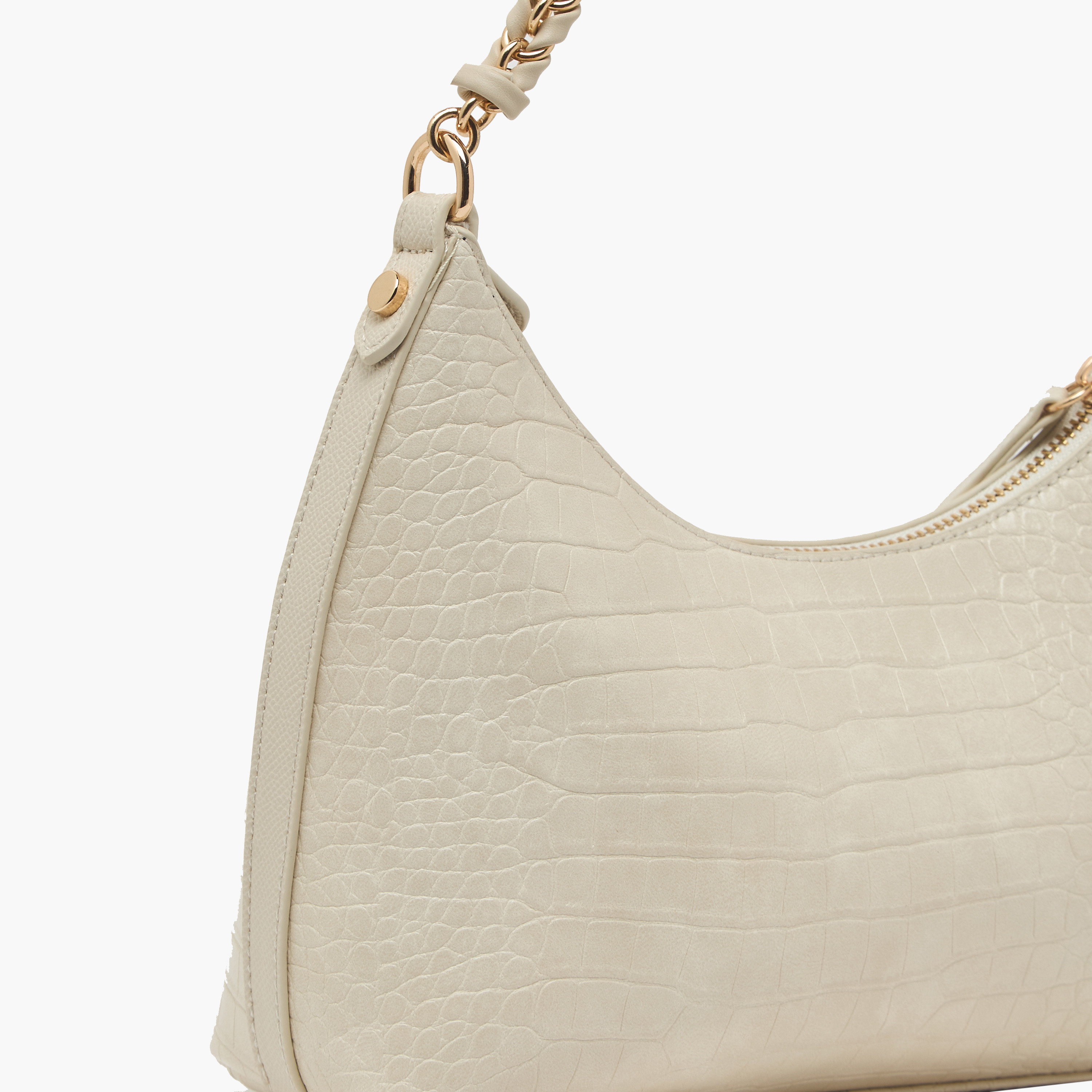Sasha Textured Shoulder Bag with Chain Strap-women-bagsandwallets-handbags-image-5