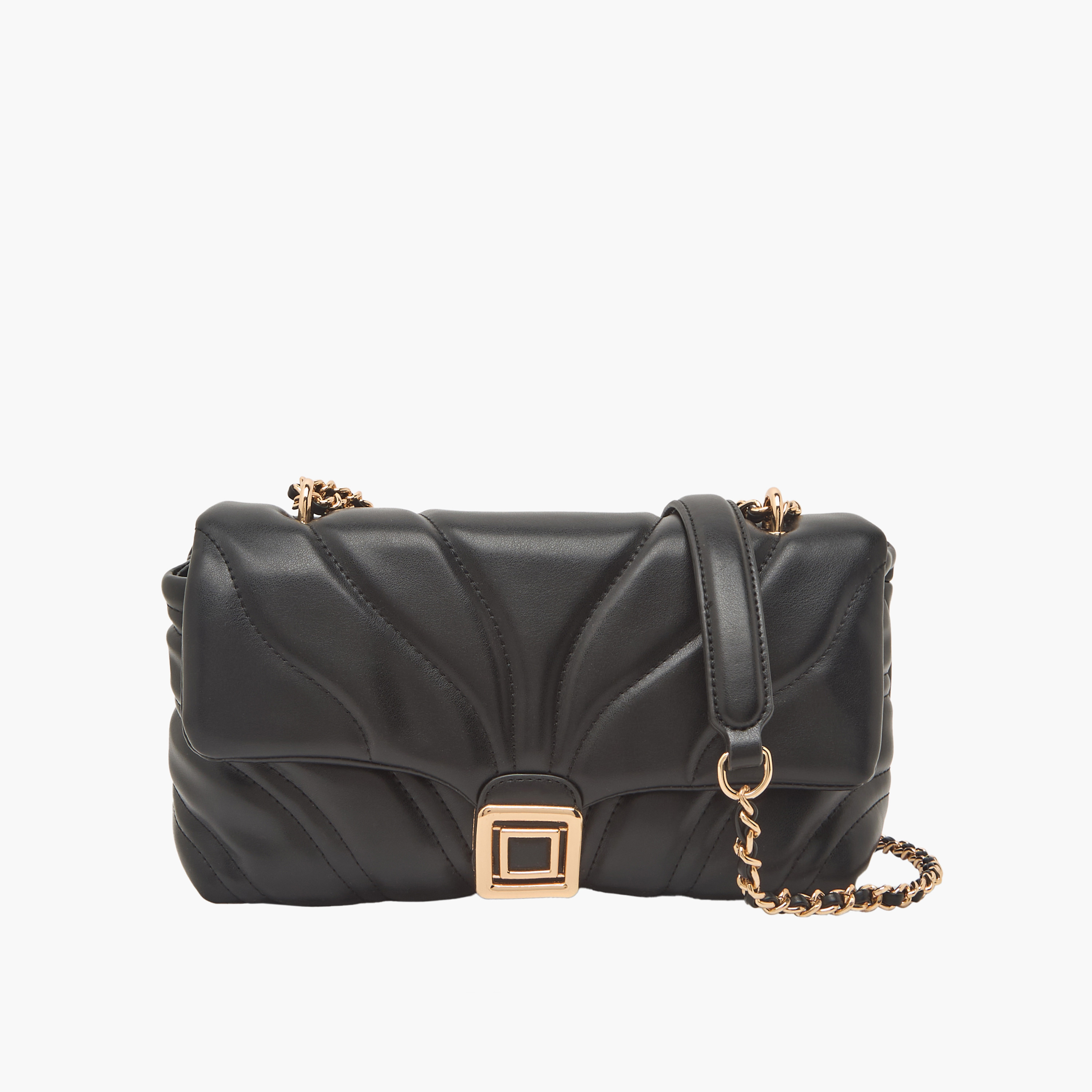 Sasha Quilted Crossbody Bag with Chain Strap-women-bagsandwallets-handbags-image-1