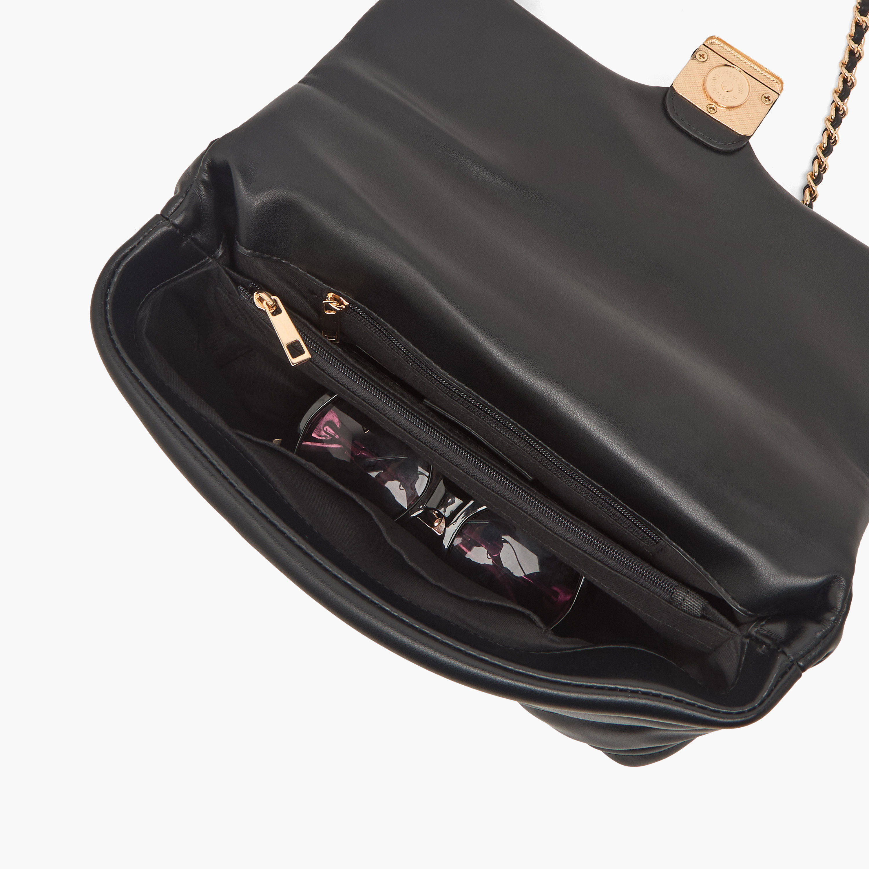 Sasha Quilted Crossbody Bag with Chain Strap-women-bagsandwallets-handbags-image-8