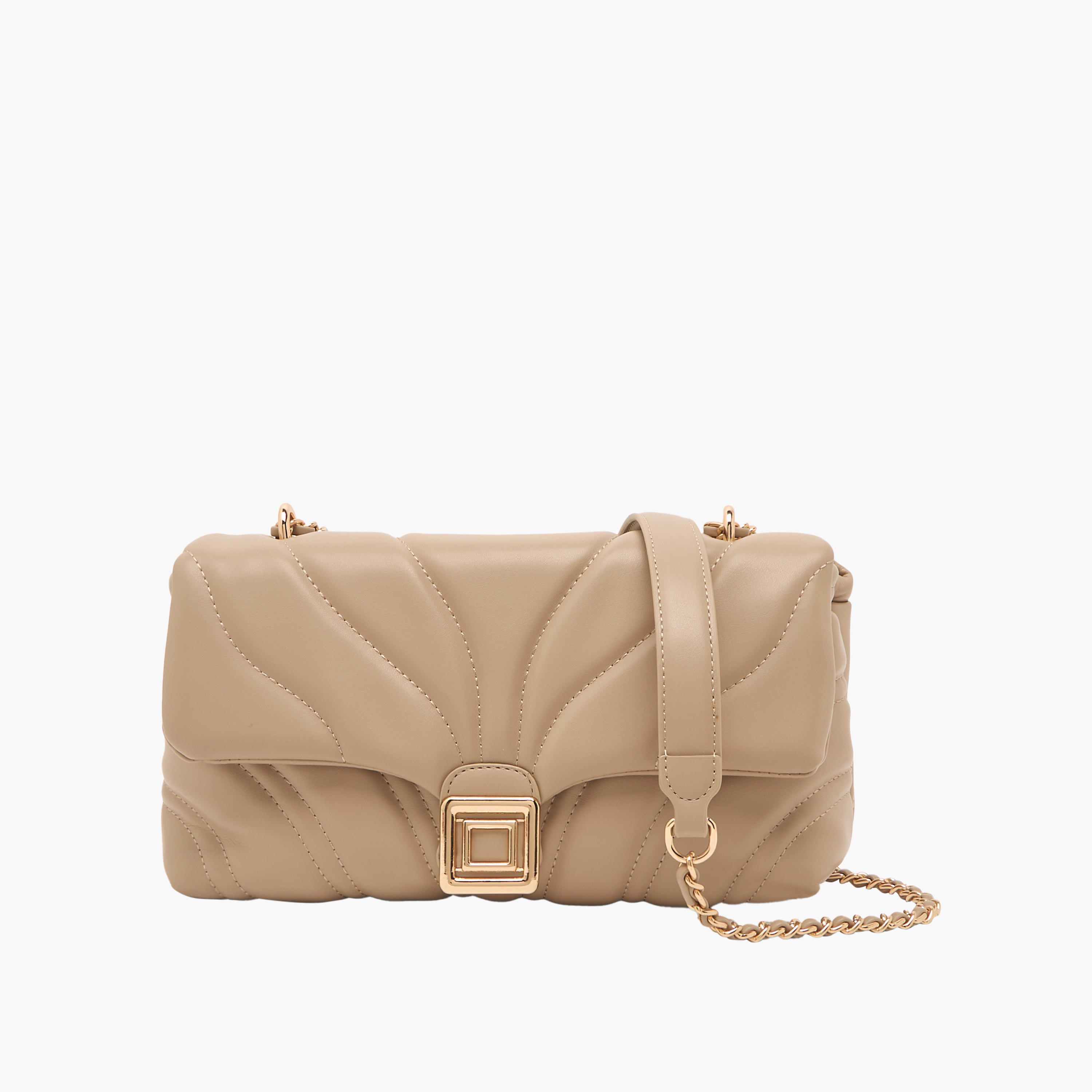 Sasha Quilted Crossbody Bag with Chain Strap-women-bagsandwallets-handbags-image-1