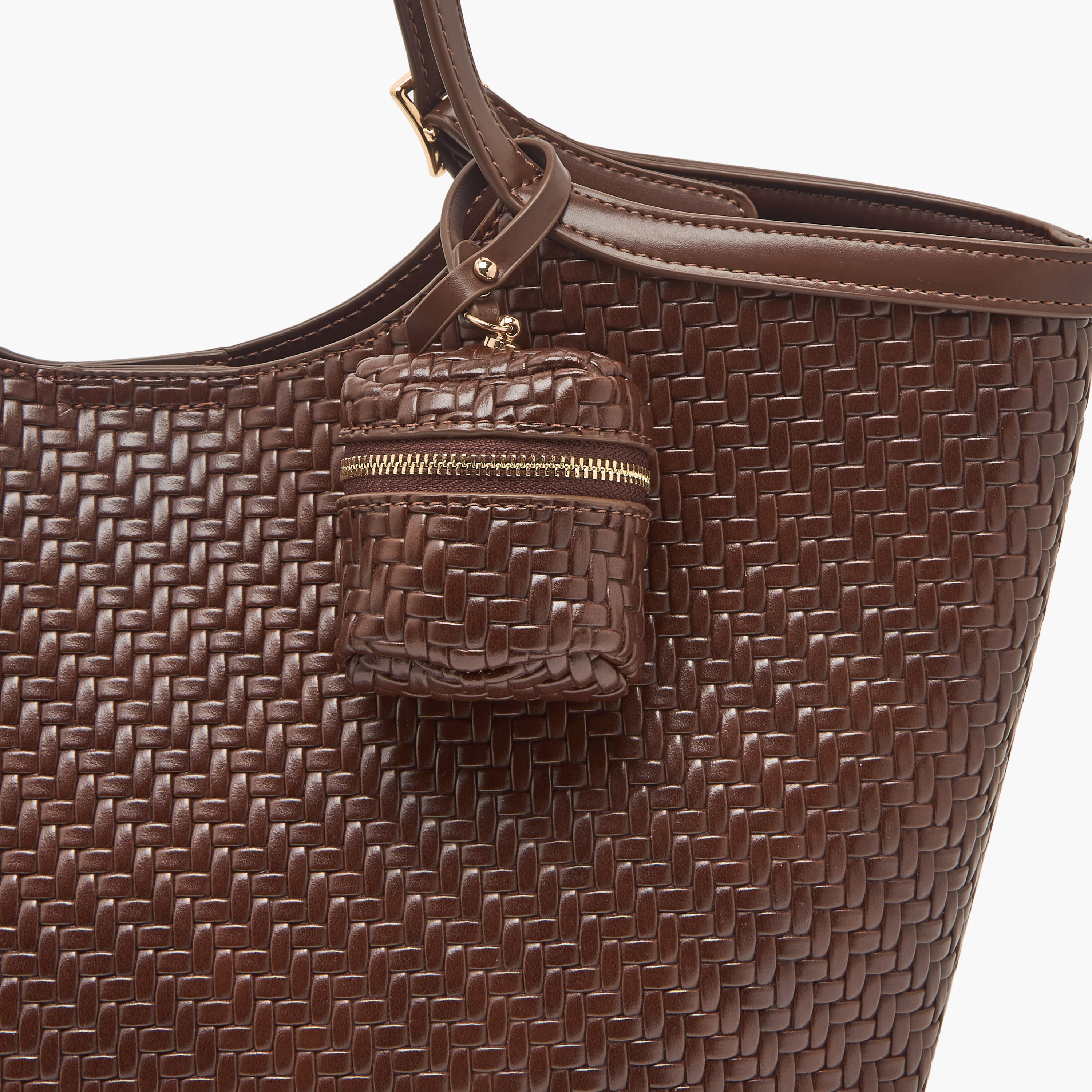Sasha Textured Tote Bag with Pouch-women-bagsandwallets-handbags-image-5