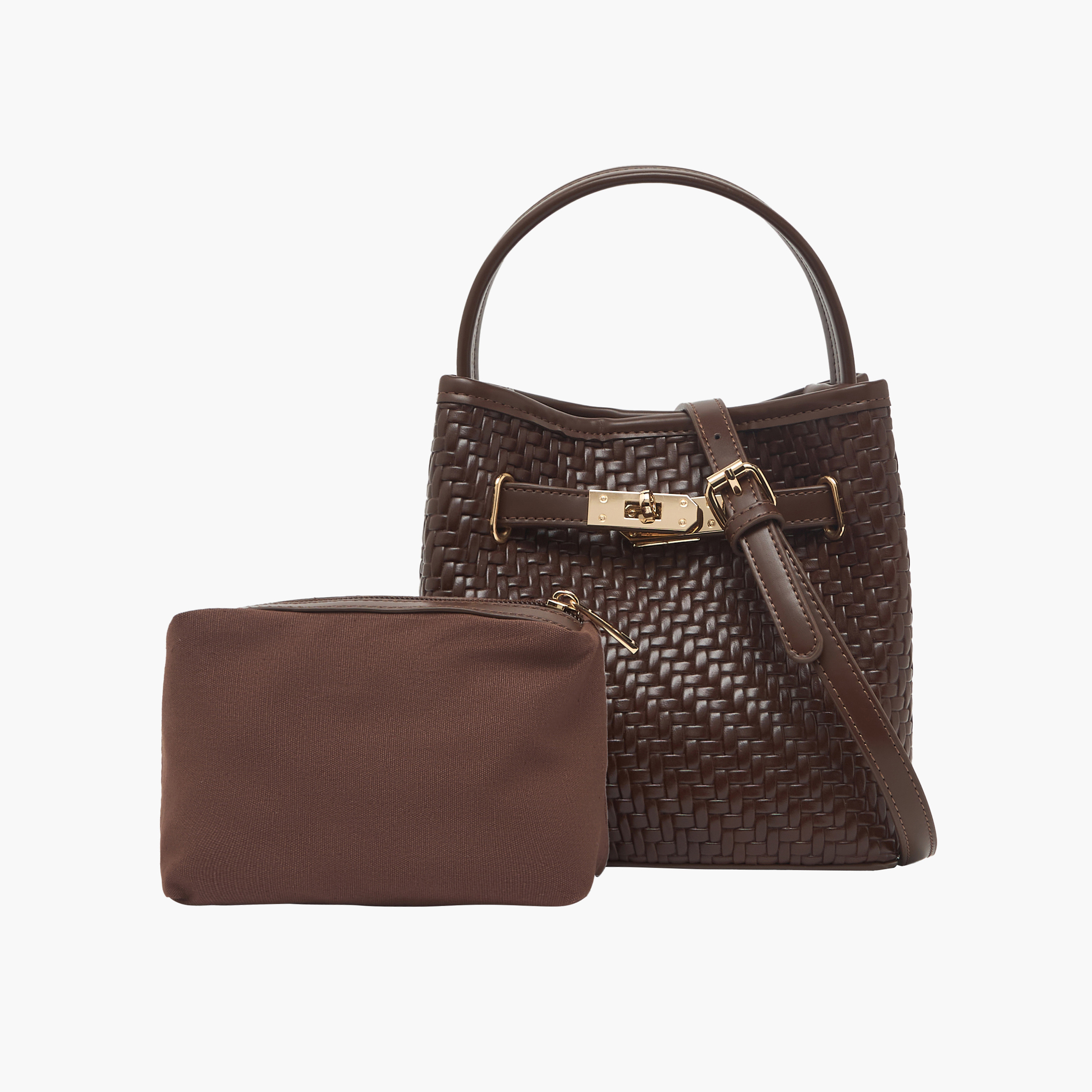 شنطة توتي بارزة الملمس مع محفظة من ساشا-women-bagsandwallets-handbags-image-1
