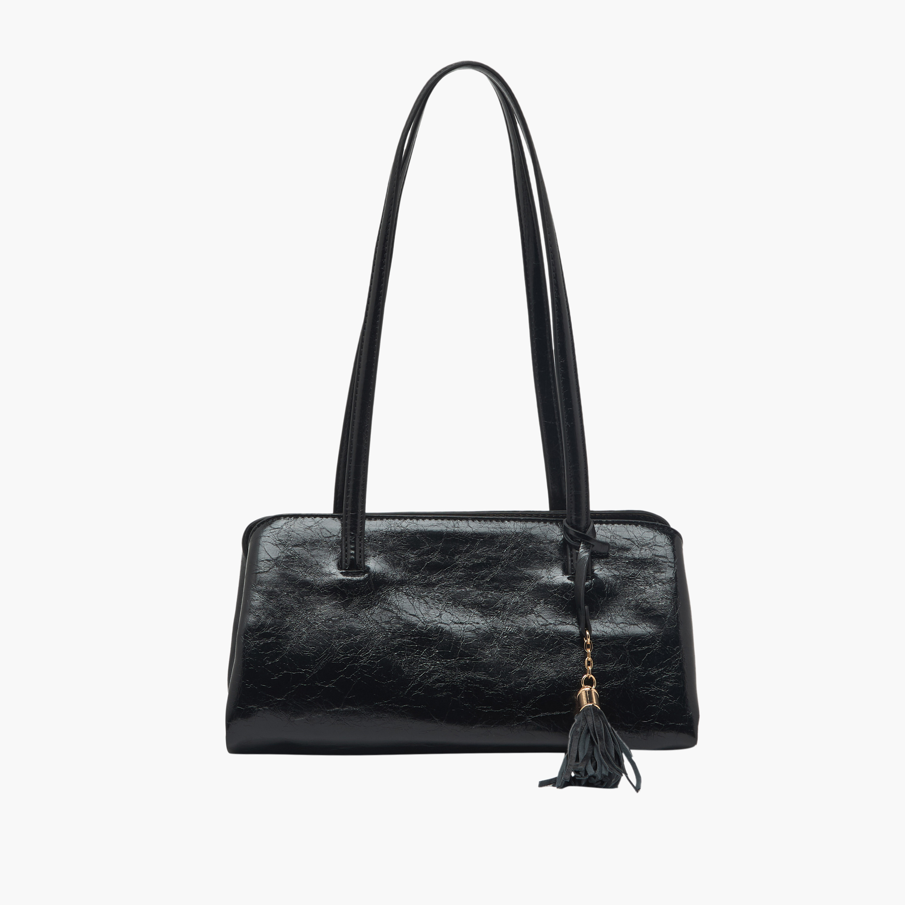 Sasha Textured Tote Bag with Tassel Accent-women-bagsandwallets-handbags-image-1