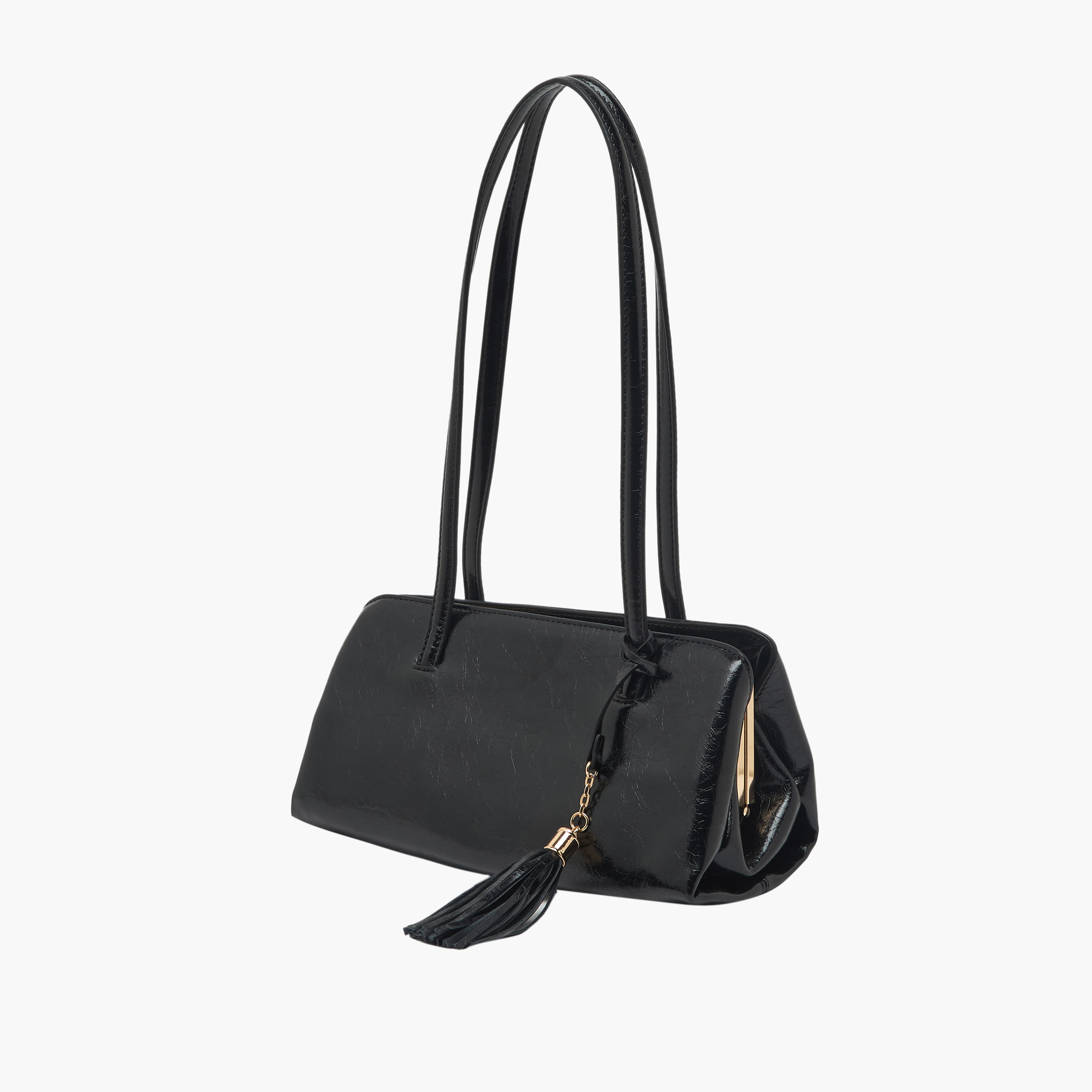 Sasha Textured Tote Bag with Tassel Accent-women-bagsandwallets-handbags-image-2
